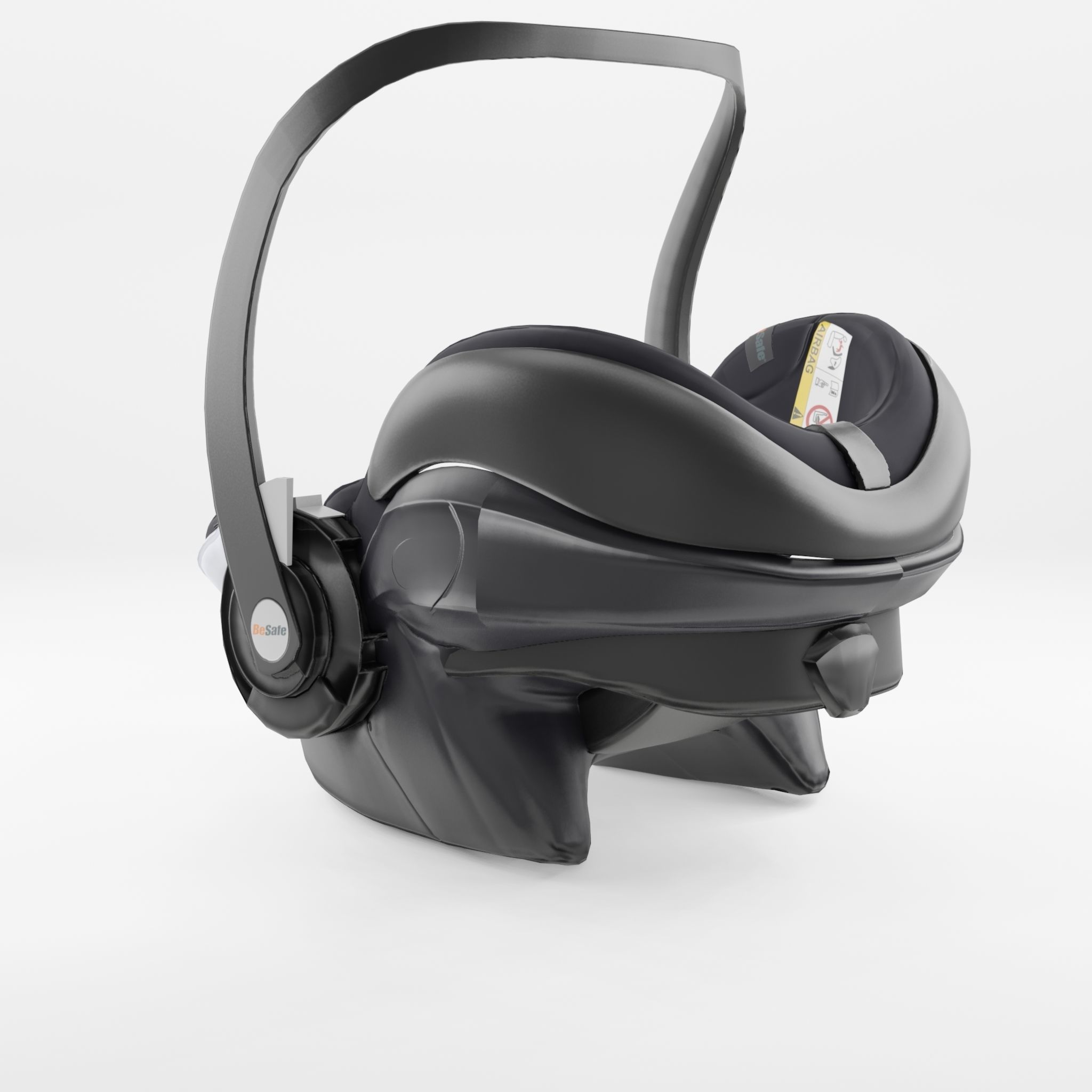 3D Model of Prams and Strollers - Baby Car Seat Besafe IZI GO Low-poly 3D model_2