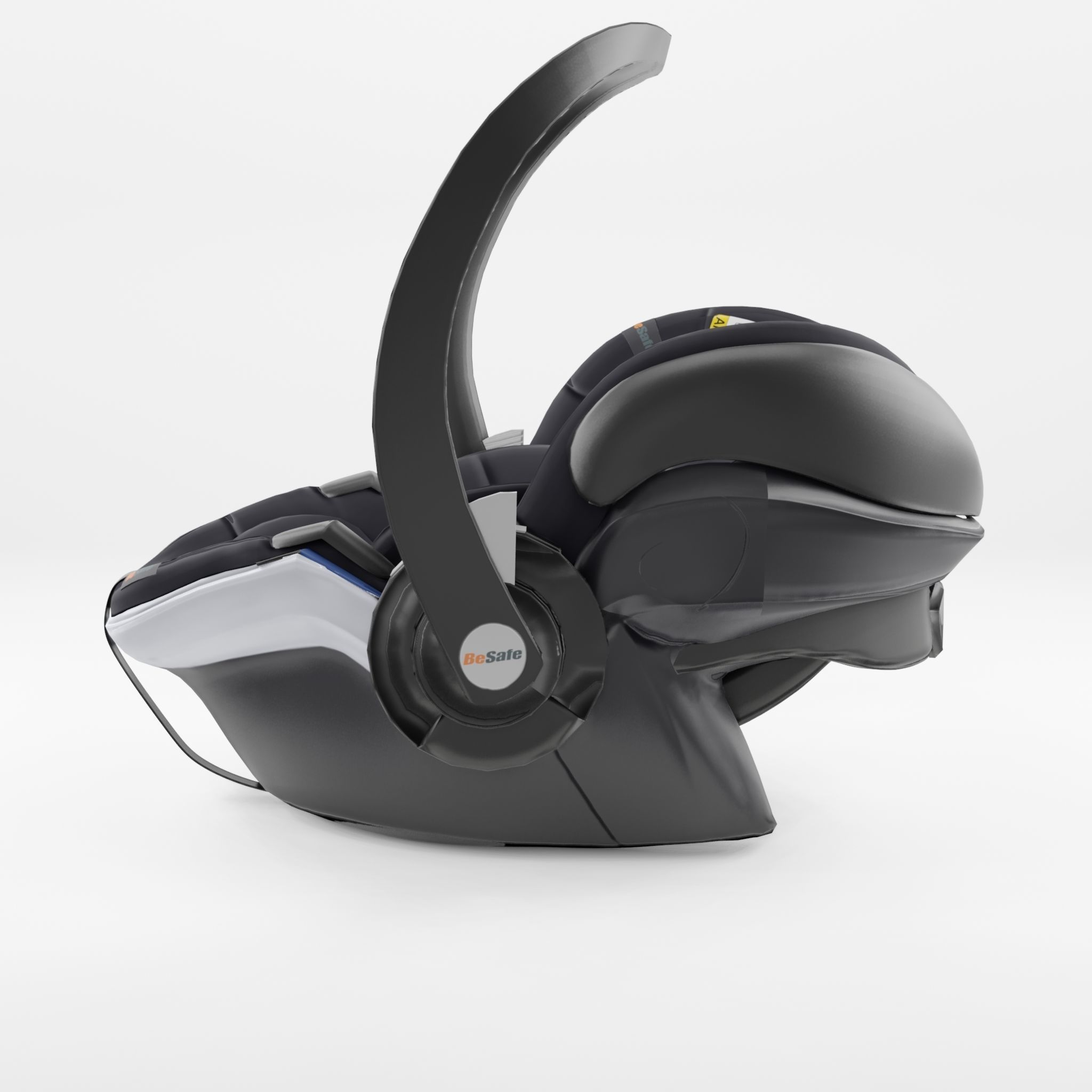 3D Model of Prams and Strollers - Baby Car Seat Besafe IZI GO Low-poly 3D model_3