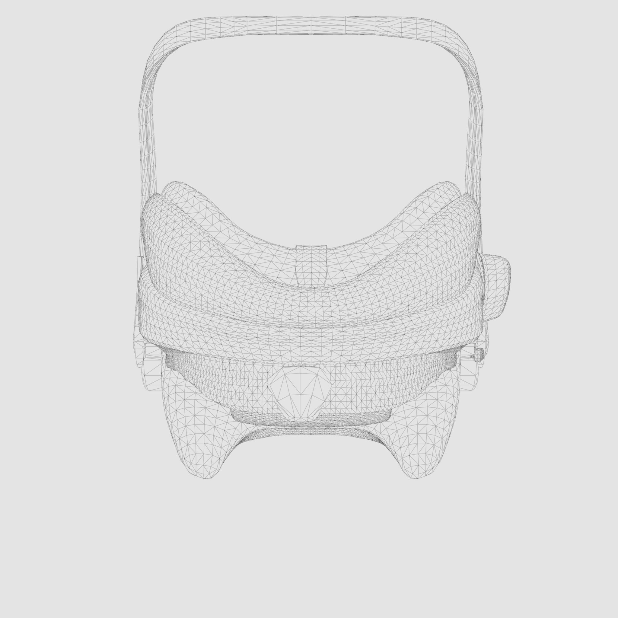 3D Model of Prams and Strollers - Baby Car Seat Besafe IZI GO Low-poly 3D model_4