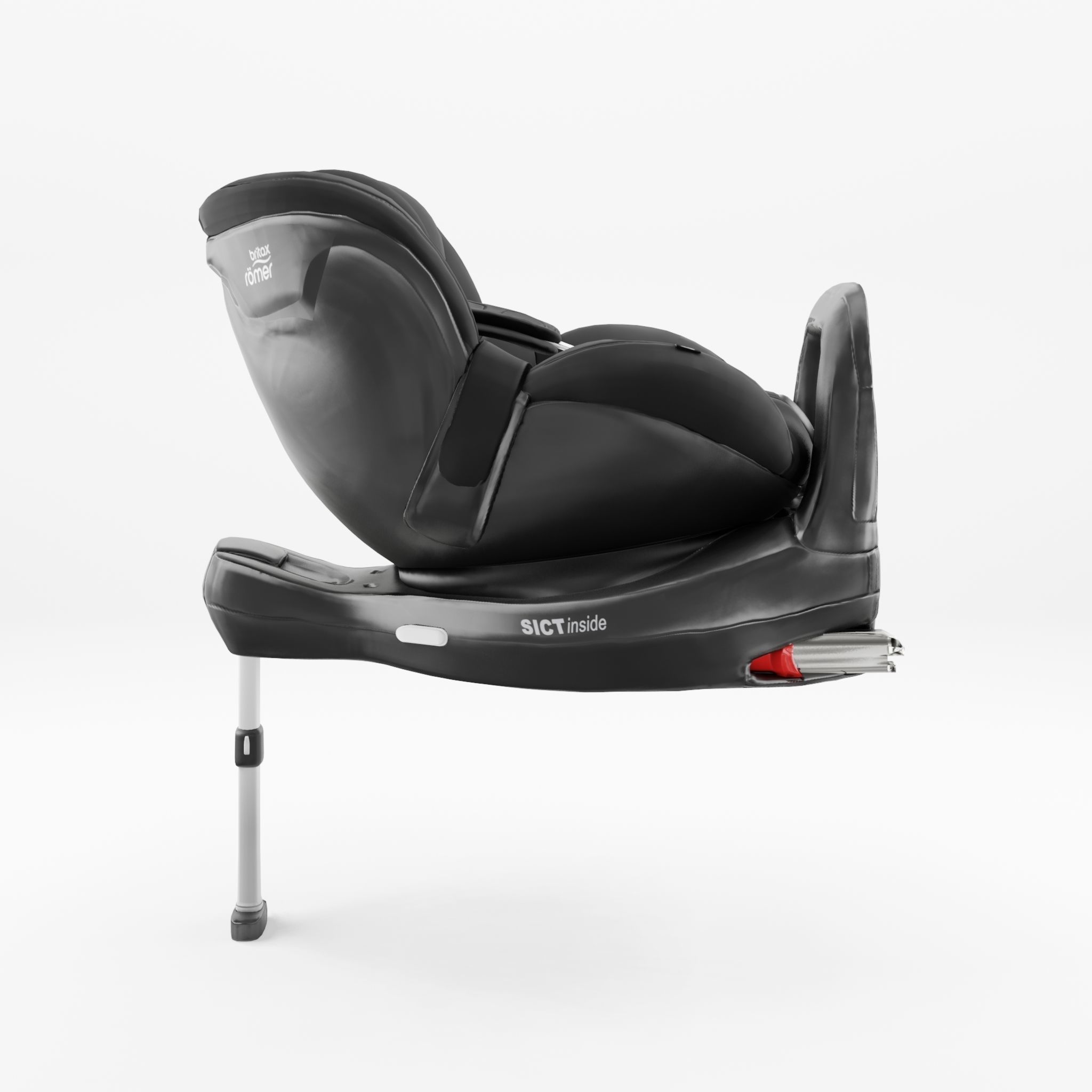 3D Model of Prams and Strollers - BRITAX SWINGFIX M Low-poly 3D model_2