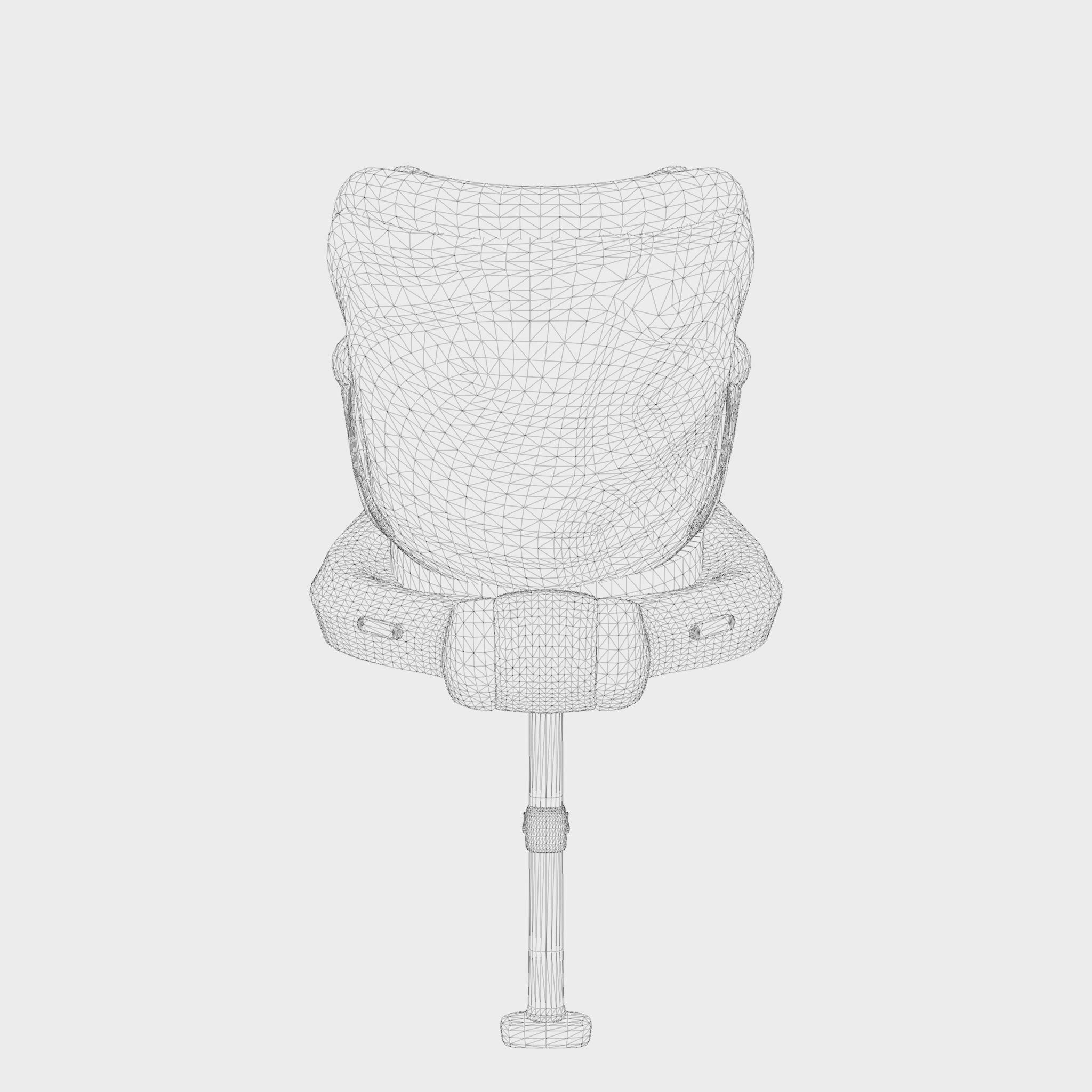 3D Model of Prams and Strollers - BRITAX SWINGFIX M Low-poly 3D model_7