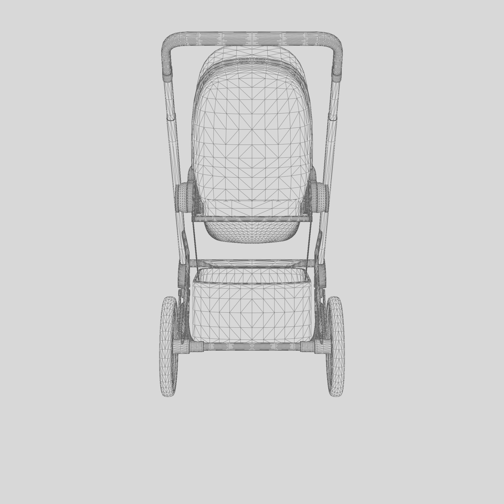 3D Model of  Prams and Strollers - Cybex Balios S Low-poly 3D model_4