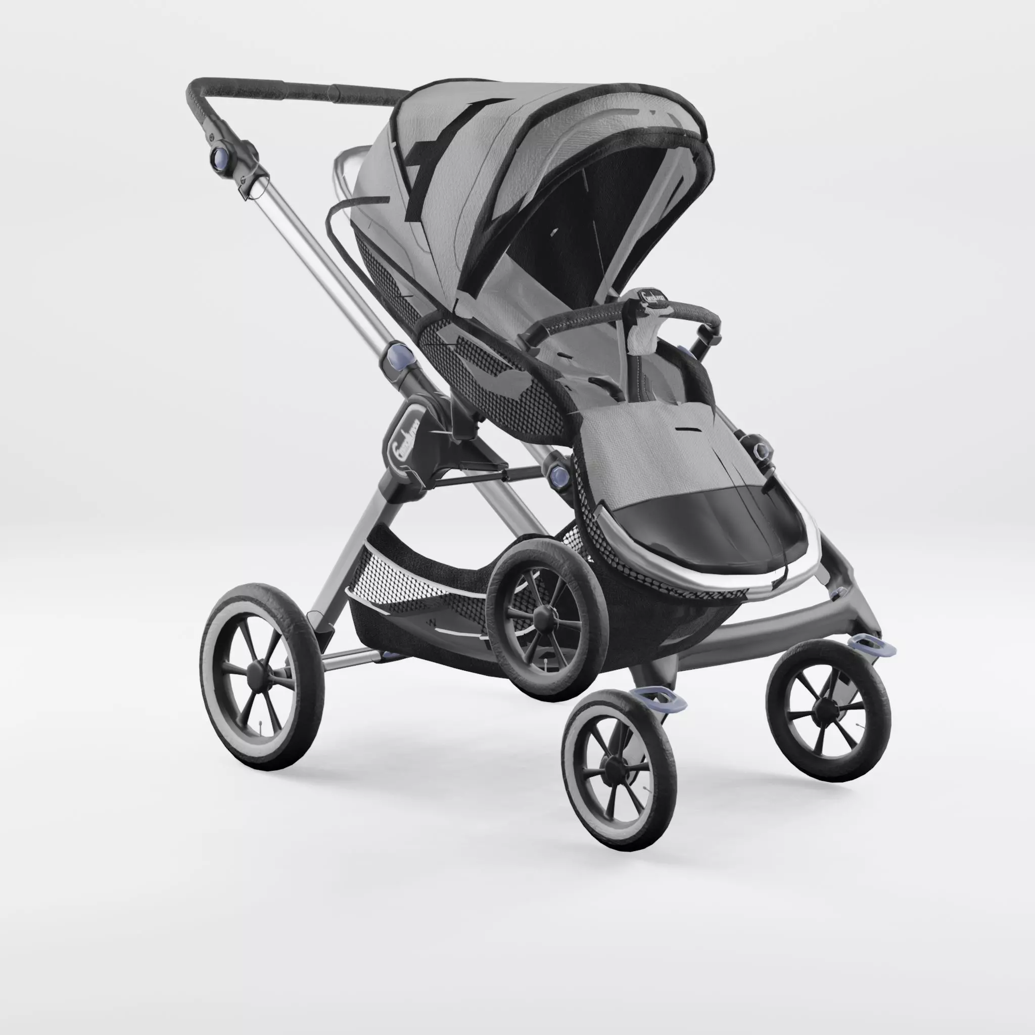 3D Model of  Prams and Strollers - Emmaljunga NXT90  Low-poly 3D model_0