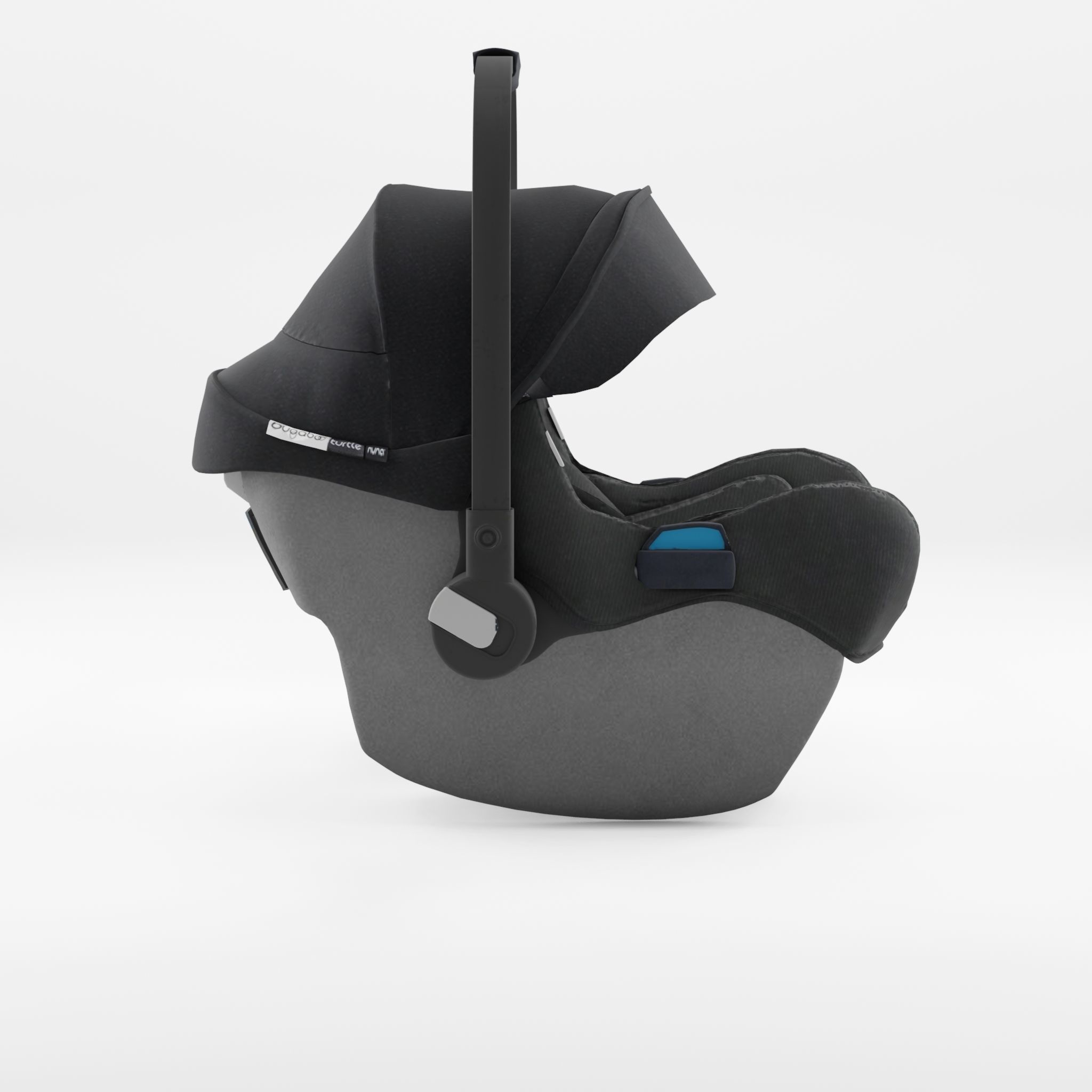 3D Model of Prams and Strollers - Bugaboo Baby Protection Turtle Low-poly 3D model_2