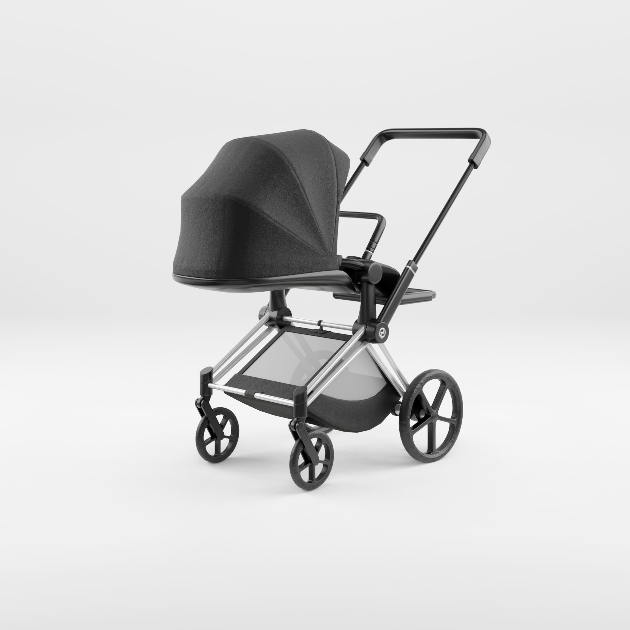 3D Model of  Prams and Strollers - Cybex Priam 2019 Low-poly 3D model_3