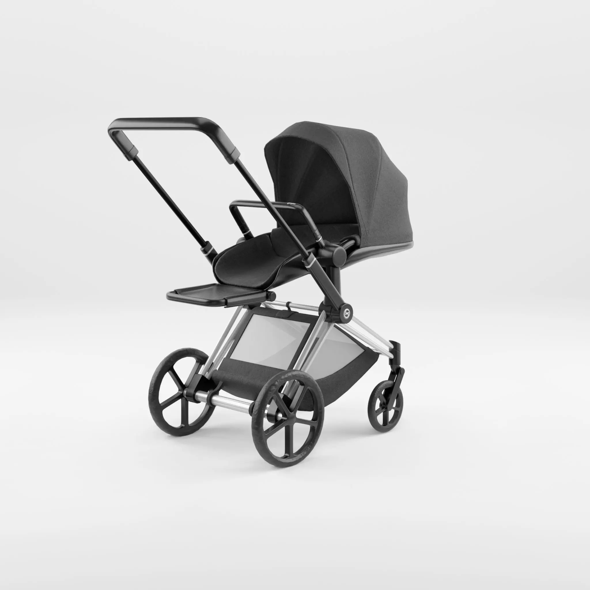 3D Model of  Prams and Strollers - Cybex Priam 2019 Low-poly 3D model_0