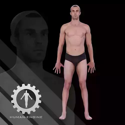 Male Scan - Dan 033 Standing pose 