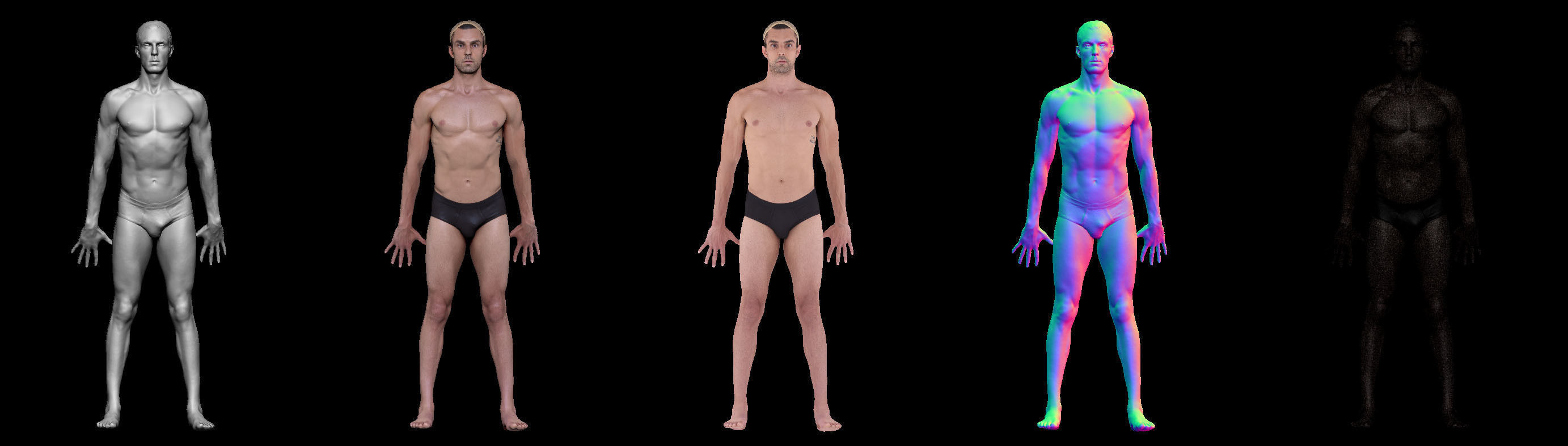 Male Scan - Dan 033 Standing pose  3D model_1