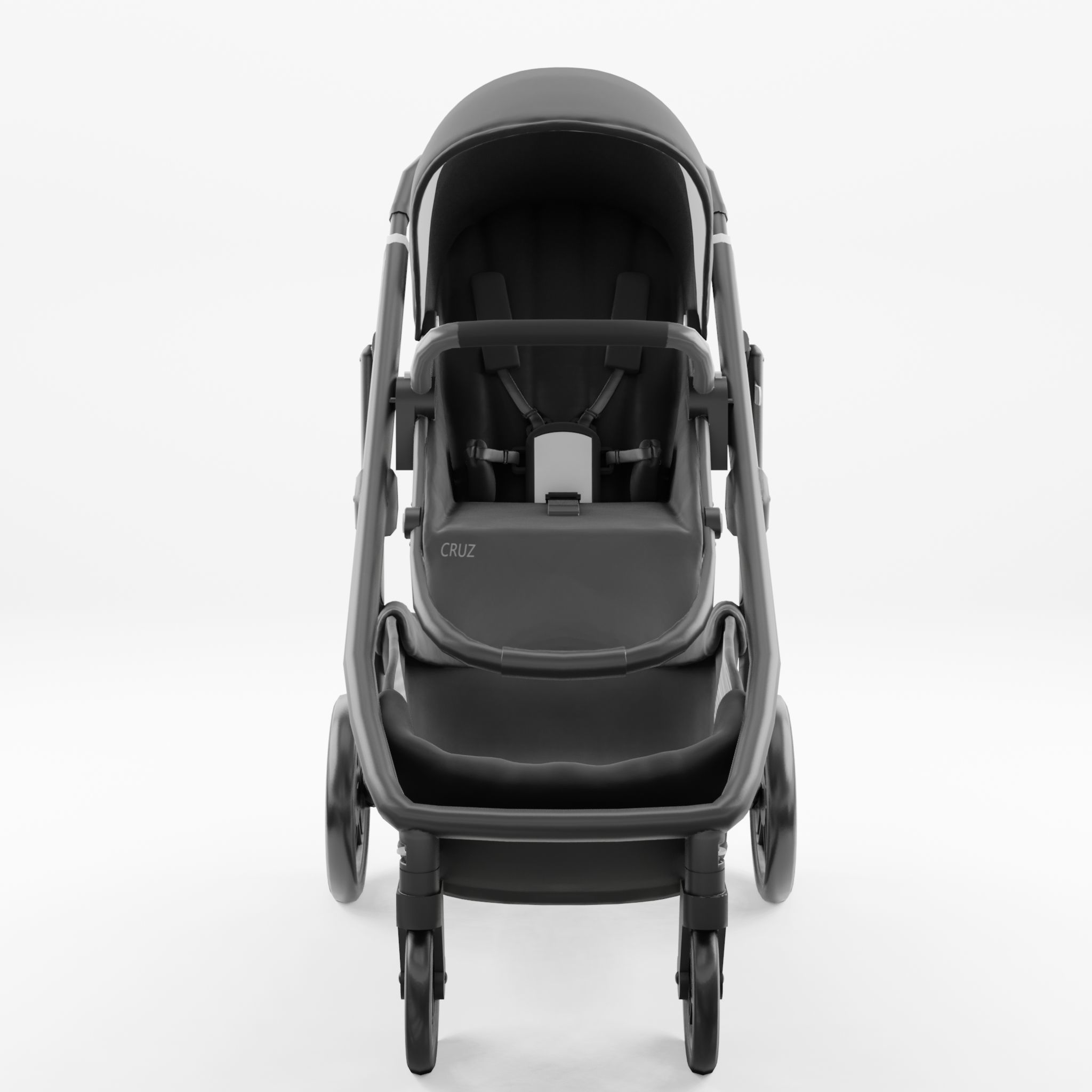 3D Model of  Prams and Strollers - Uppababy Cruz 2018 Jake Low-poly 3D model_3