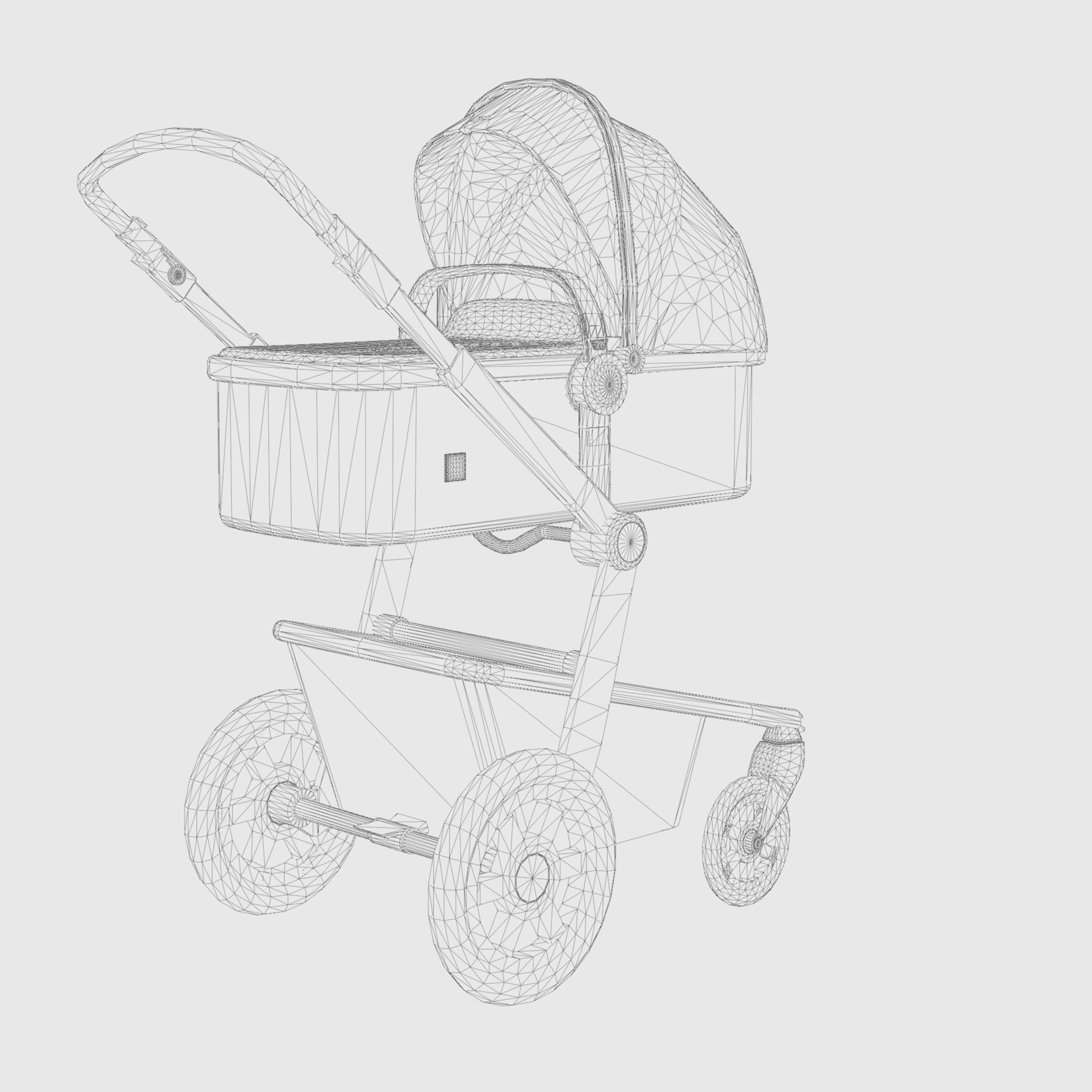 3D Model of Prams and Strollers - Joolz Day3 Low-poly 3D model_5