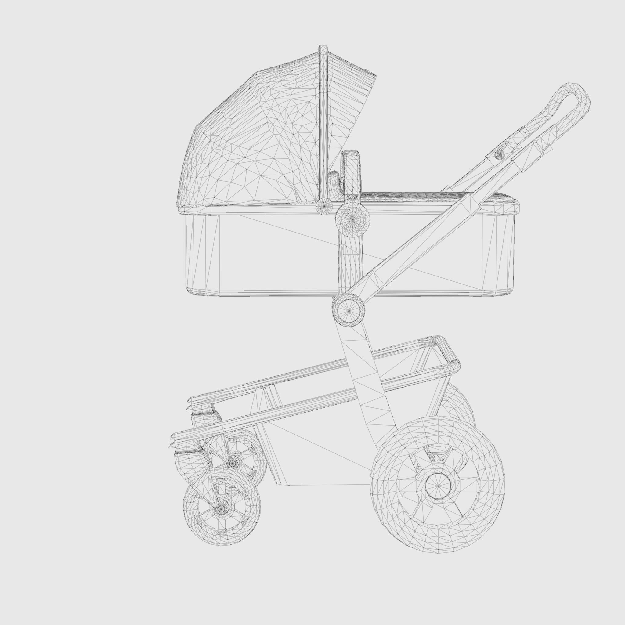 3D Model of Prams and Strollers - Joolz Day3 Low-poly 3D model_7