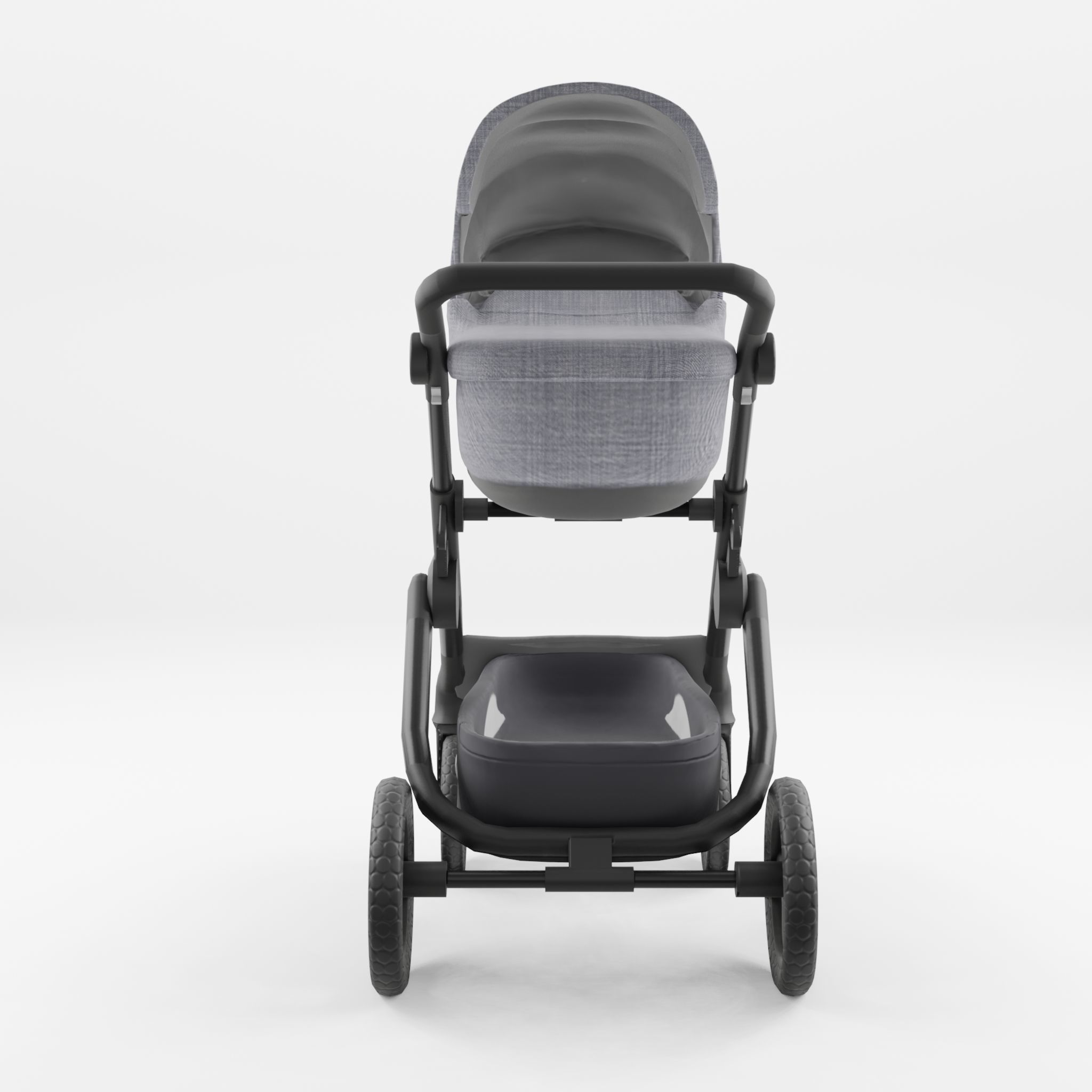 3D Model of  Prams and Strollers - Stokke Trailz Terrain Low-poly 3D model_1