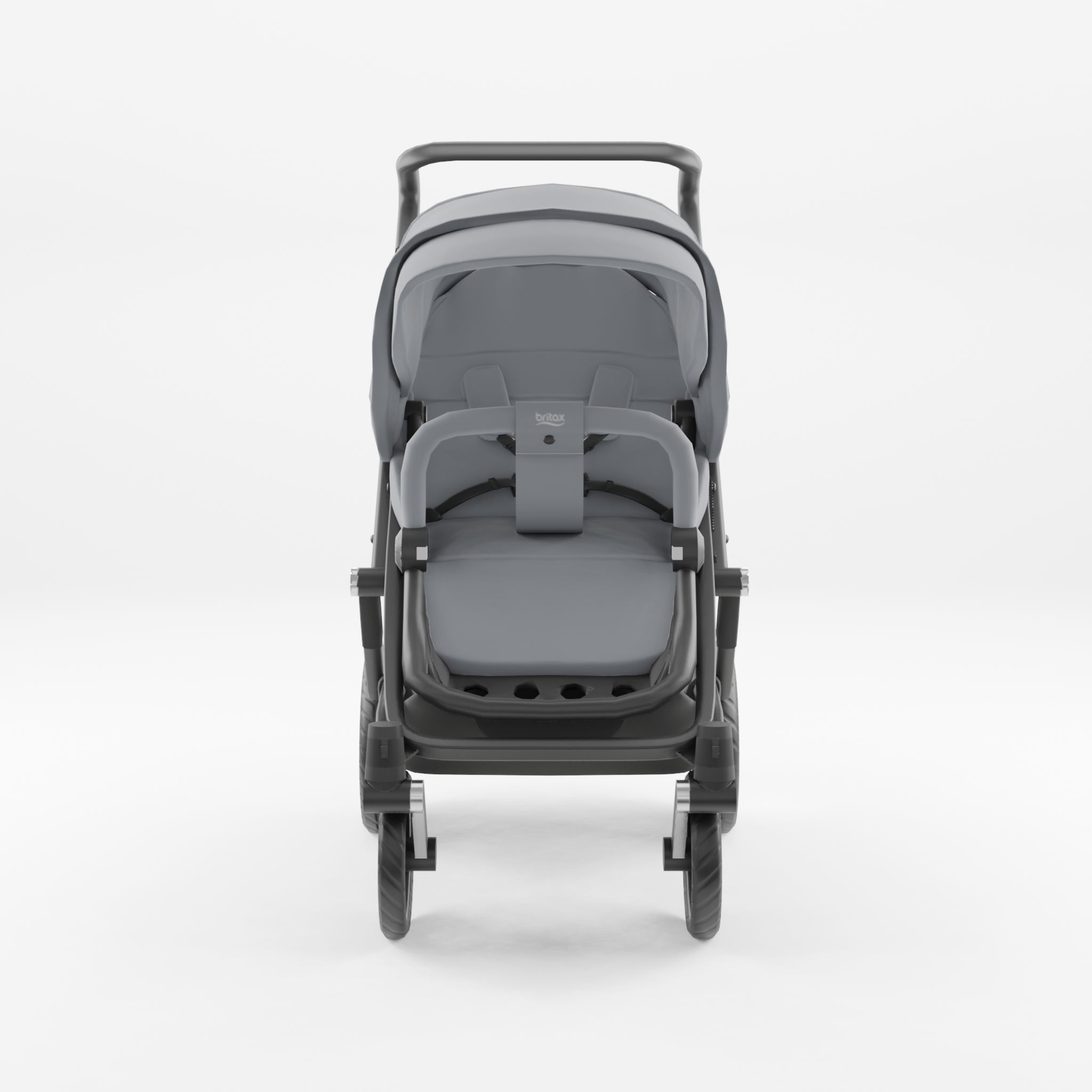 3D Model of Prams and Strollers - Britax Go Big2 Low-poly 3D model_2