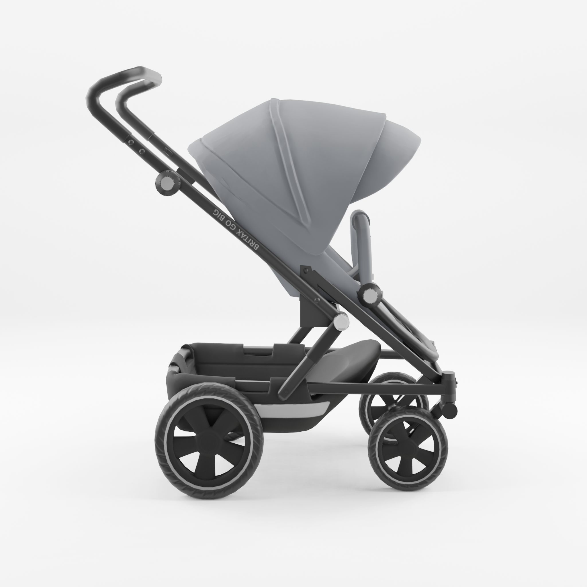 3D Model of Prams and Strollers - Britax Go Big2 Low-poly 3D model_3
