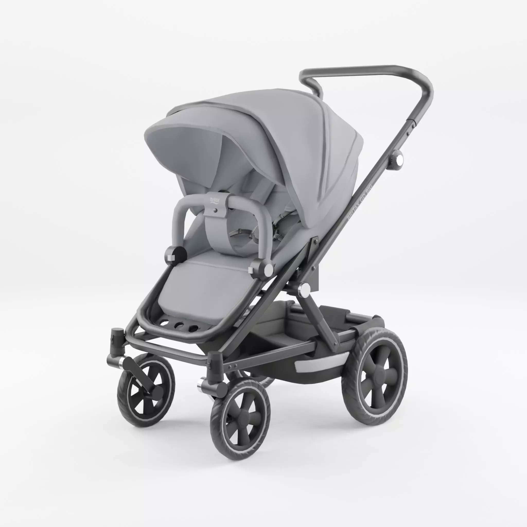 3D Model of Prams and Strollers - Britax Go Big2 Low-poly 3D model_0