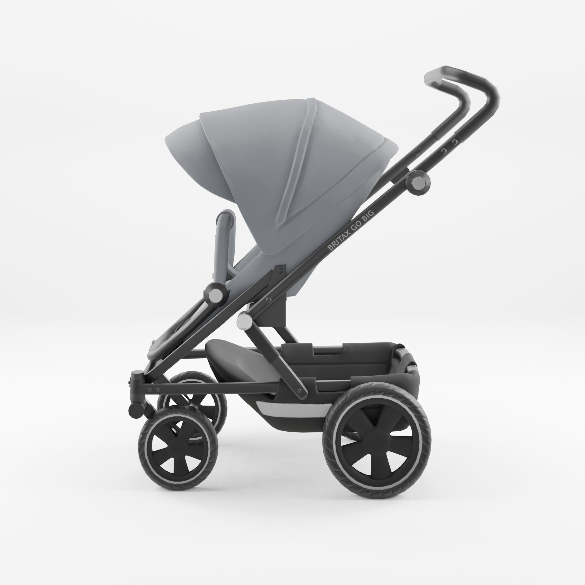 3D Model of Prams and Strollers - Britax Go Big2 Low-poly 3D model_1