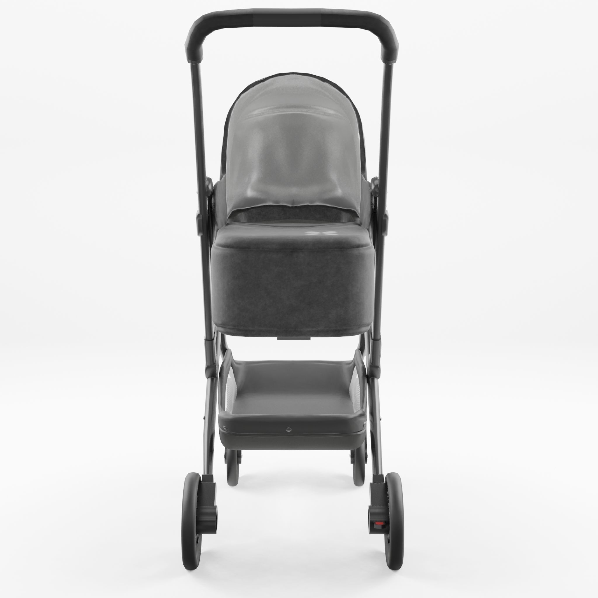 3D Model of Prams and Strollers - Uppababy Minu  Low-poly 3D model_3