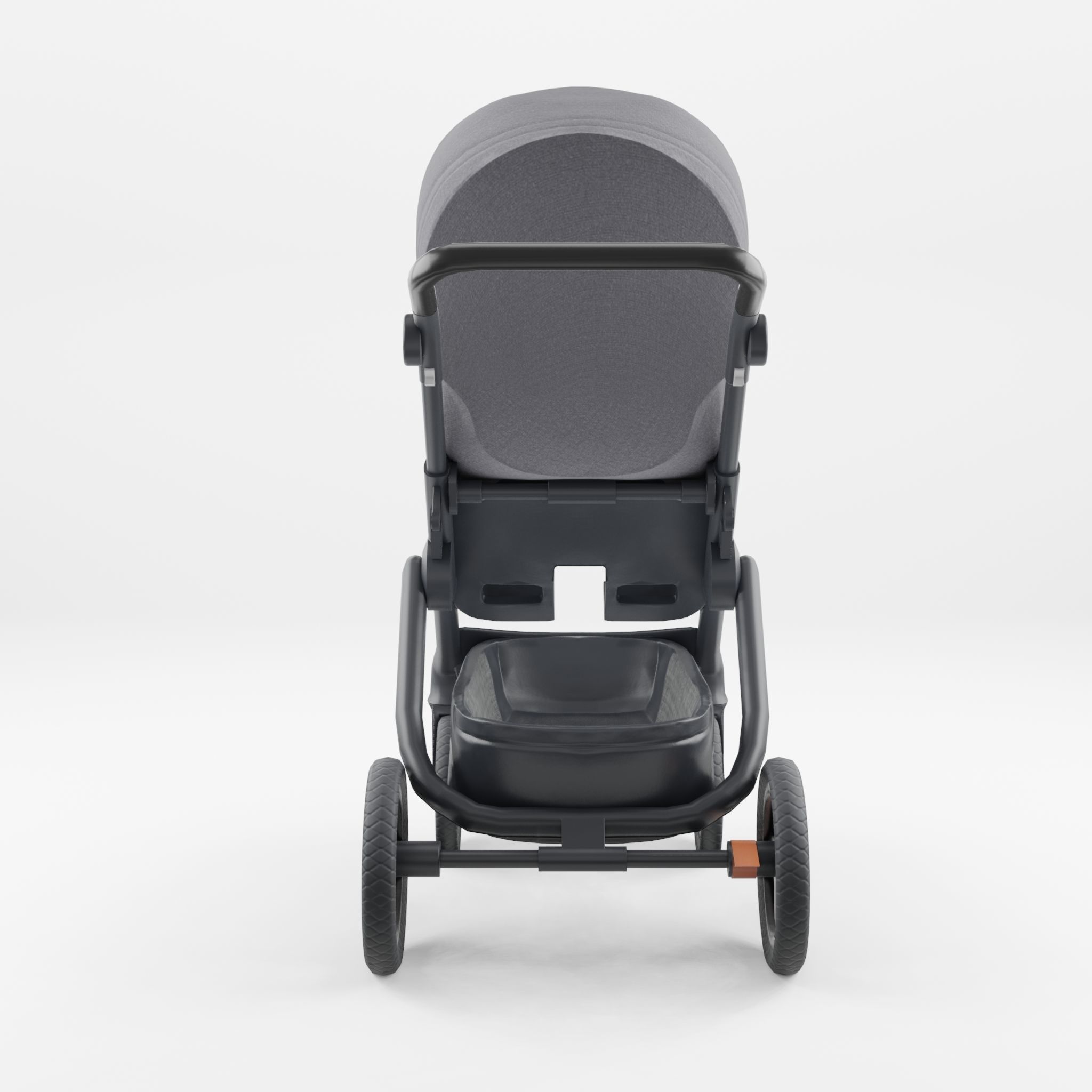 3D Model of  Prams and Strollers - Stokke Trailz Terrain Low-poly 3D model_1