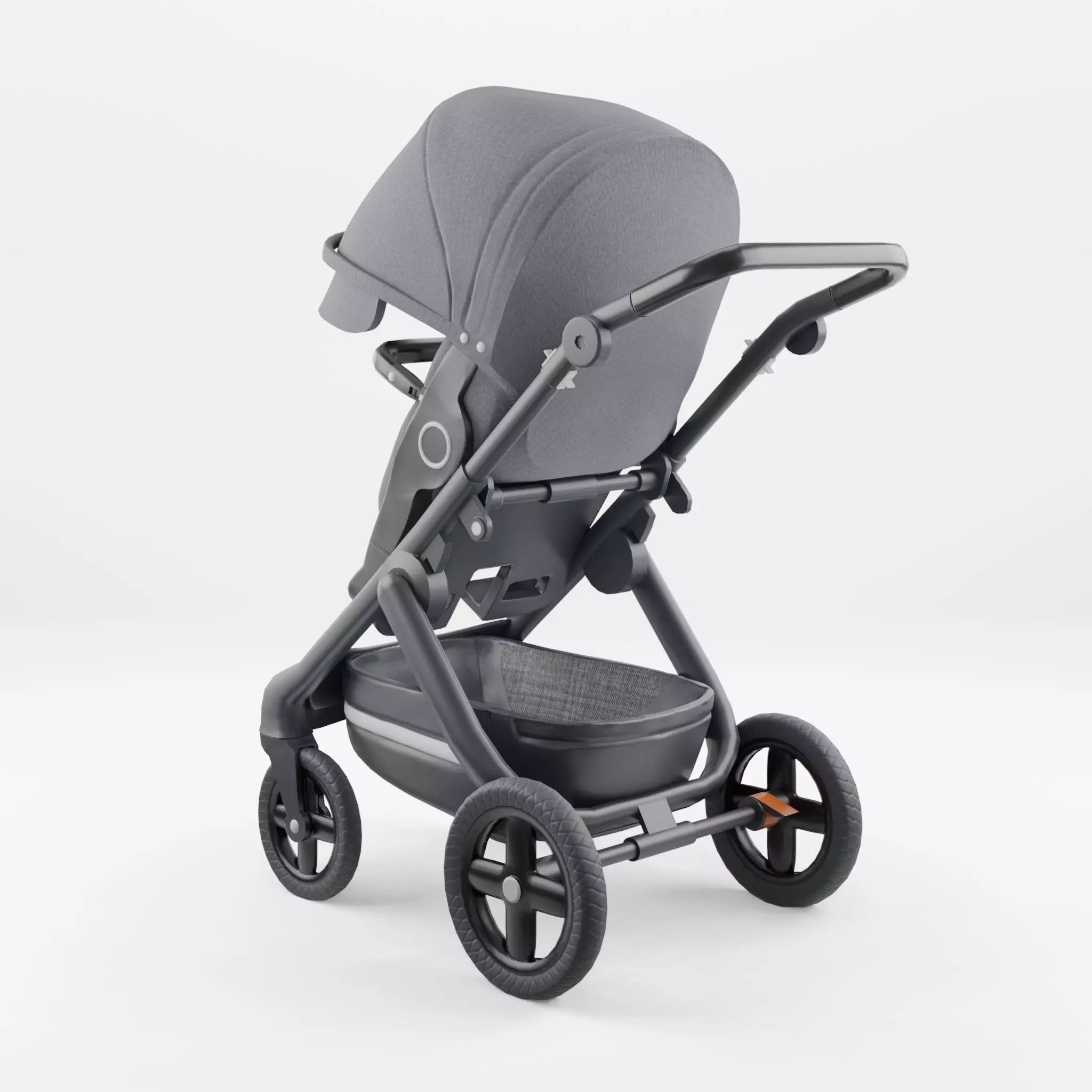 3D Model of  Prams and Strollers - Stokke Trailz Terrain Low-poly 3D model_0