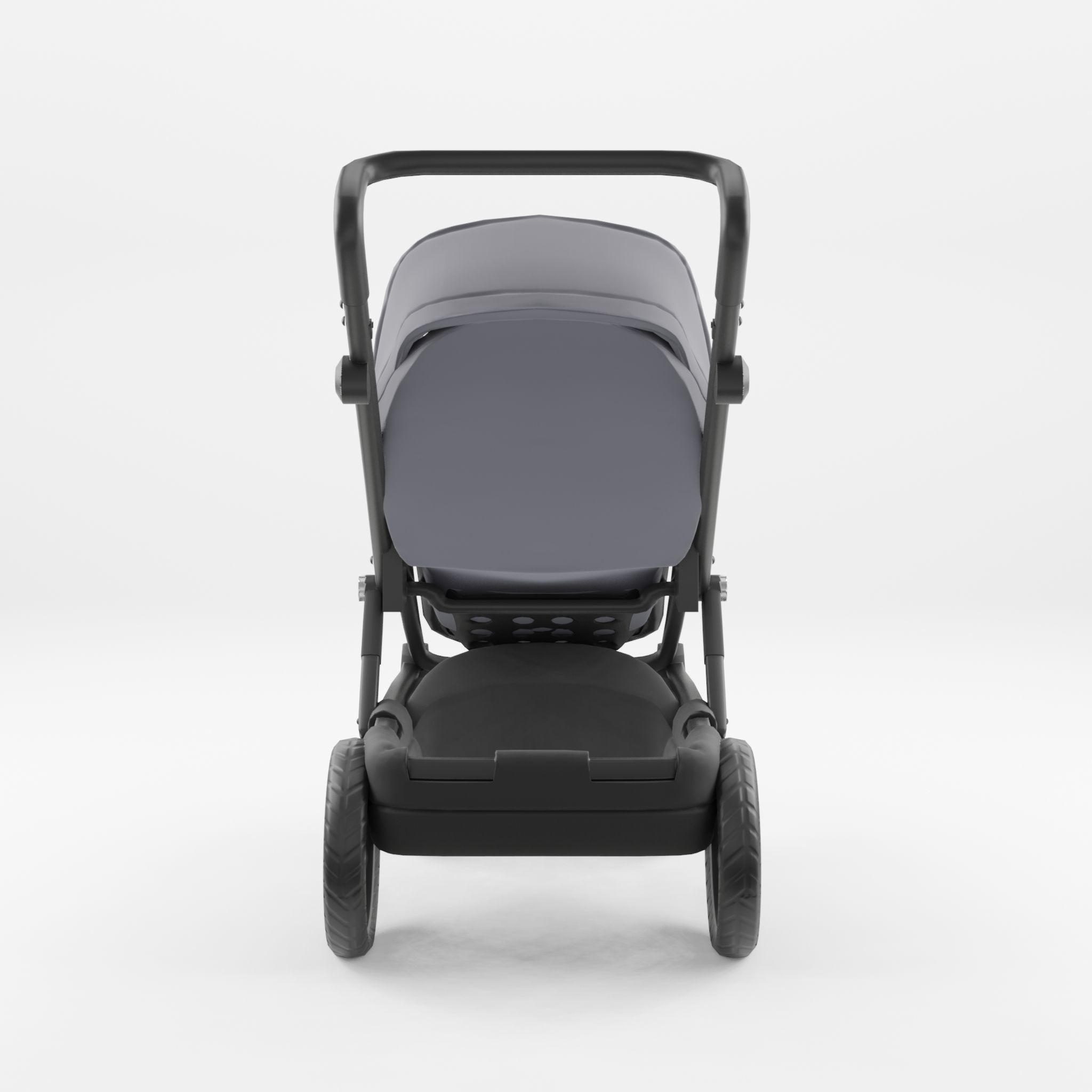 3D Model of Prams and Strollers - BRITAX GO BIG2 Low-poly 3D model_3