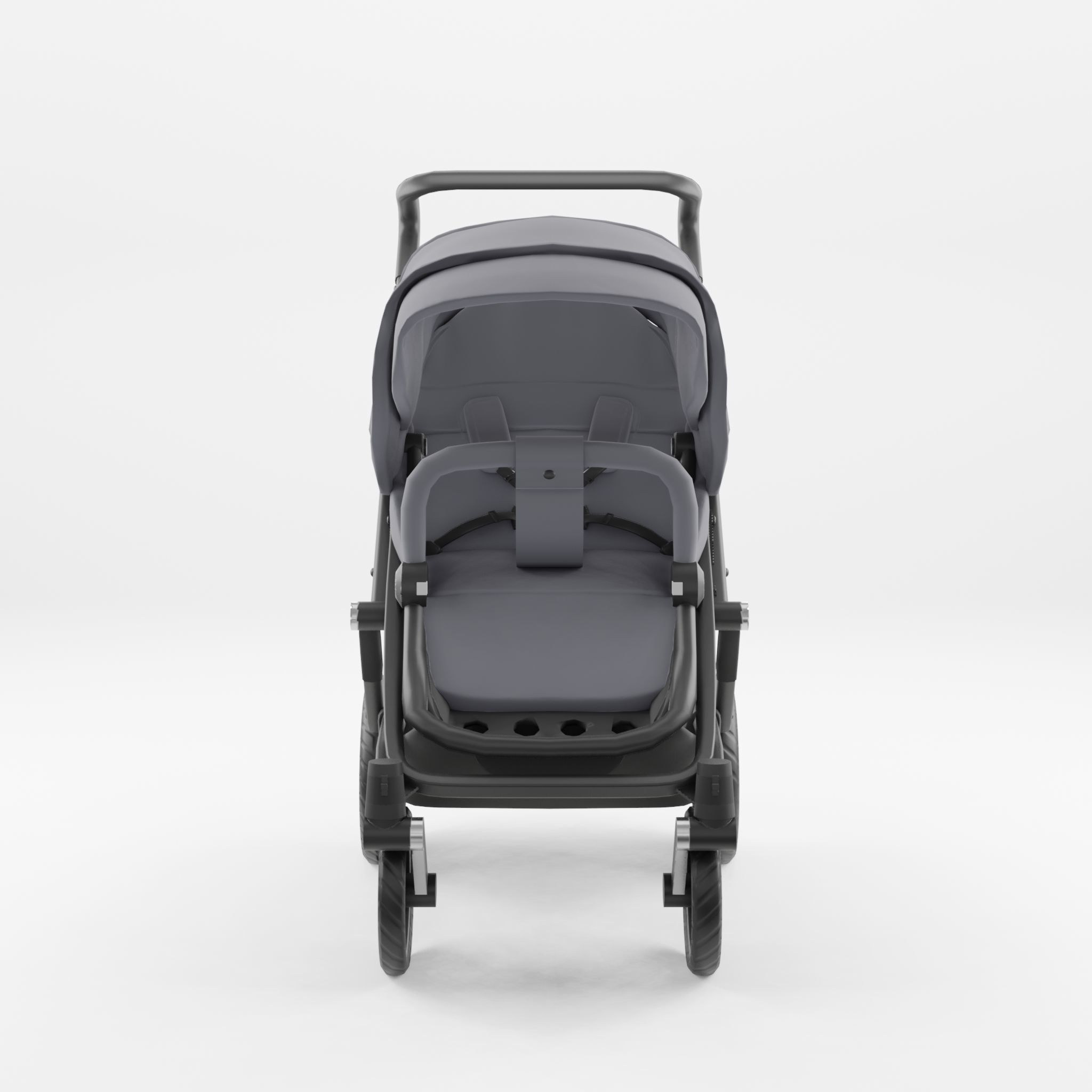 3D Model of Prams and Strollers - BRITAX GO BIG2 Low-poly 3D model_1