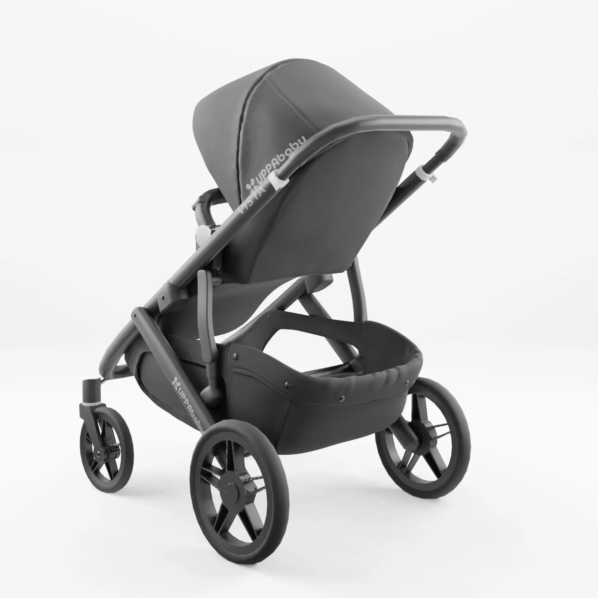 3D Model of  Prams and Strollers - Uppababy Vista Jake Low-poly 3D model_0