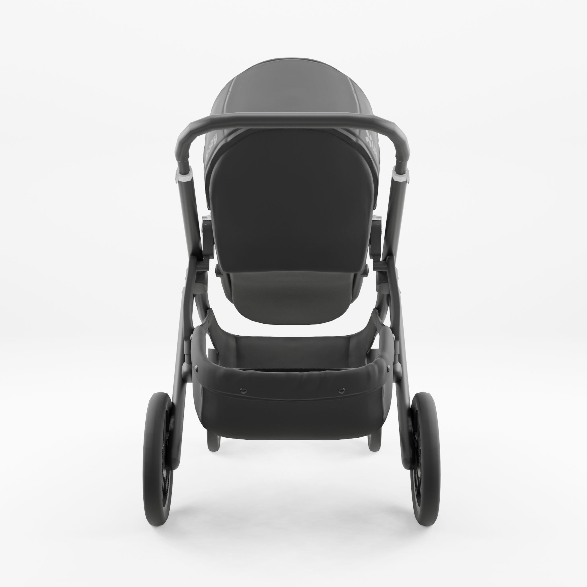3D Model of  Prams and Strollers - Uppababy Vista Jake Low-poly 3D model_1