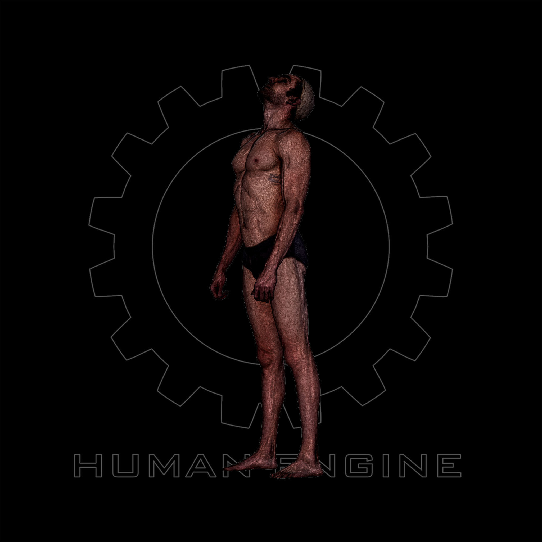 Male Scan - Dan 041 Looking up 3D model_17