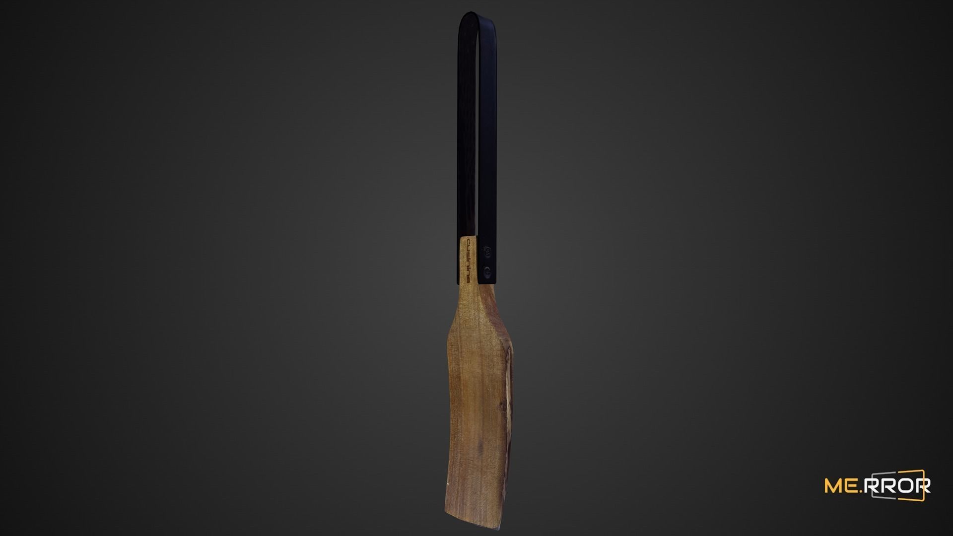 Game Ready Wood Spatula 3 Low-poly 3D model_6