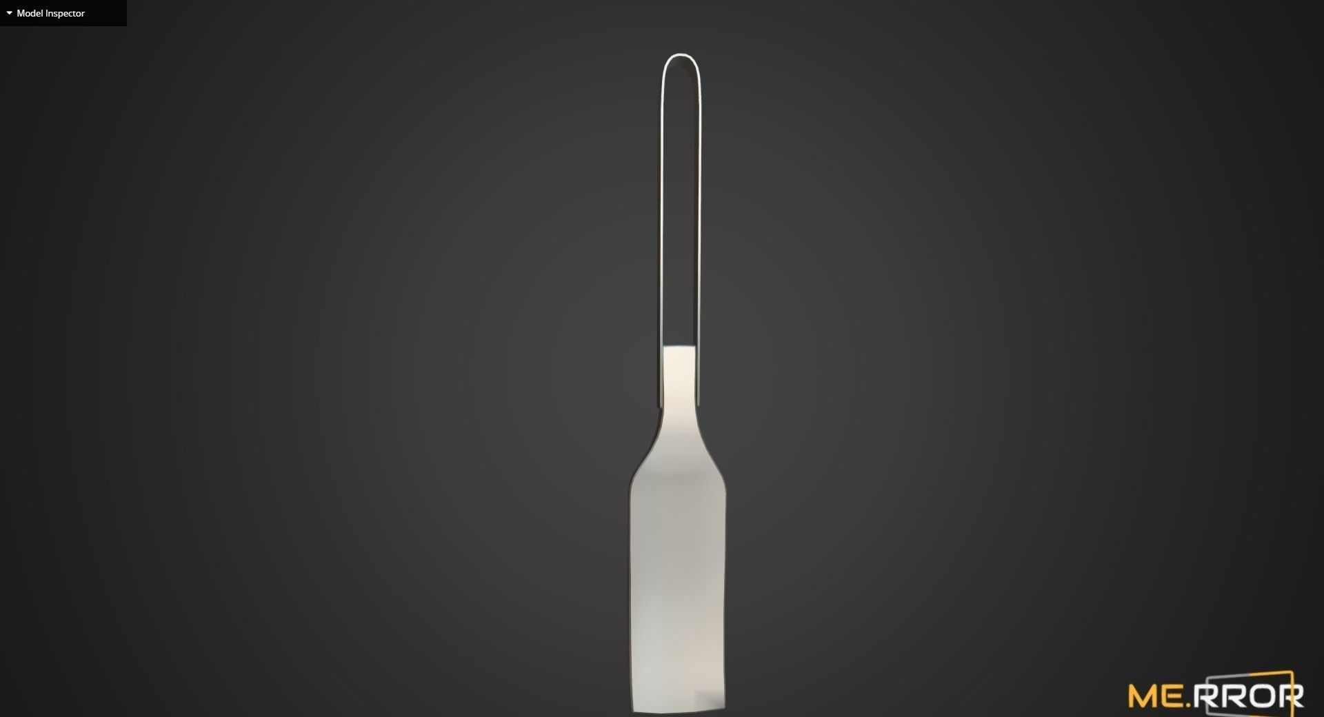 Game Ready Wood Spatula 3 Low-poly 3D model_11
