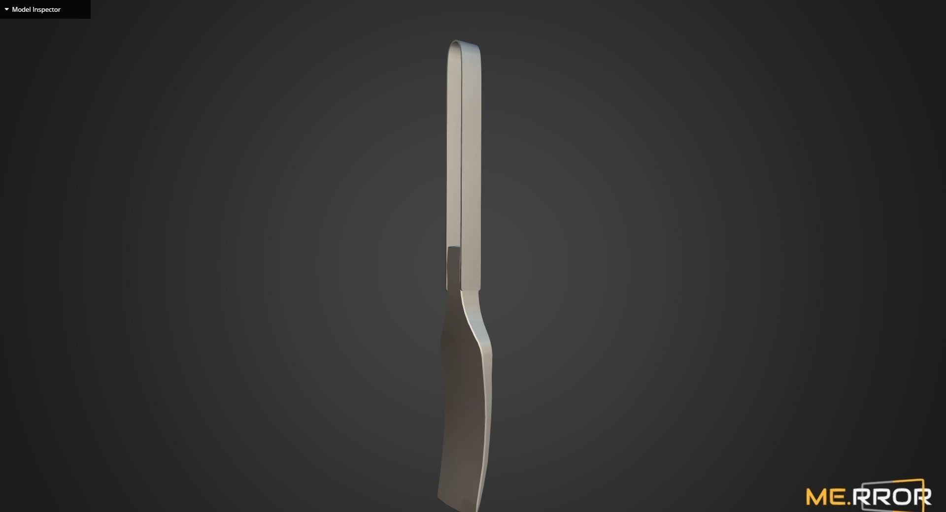 Game Ready Wood Spatula 3 Low-poly 3D model_13