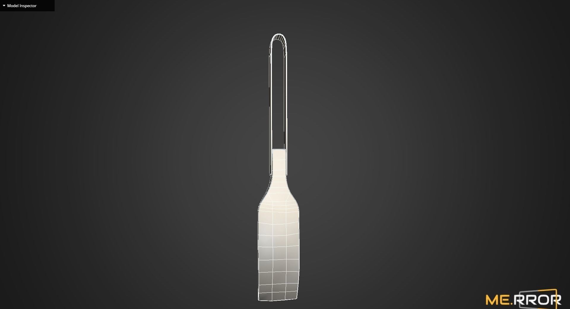 Game Ready Wood Spatula 3 Low-poly 3D model_15