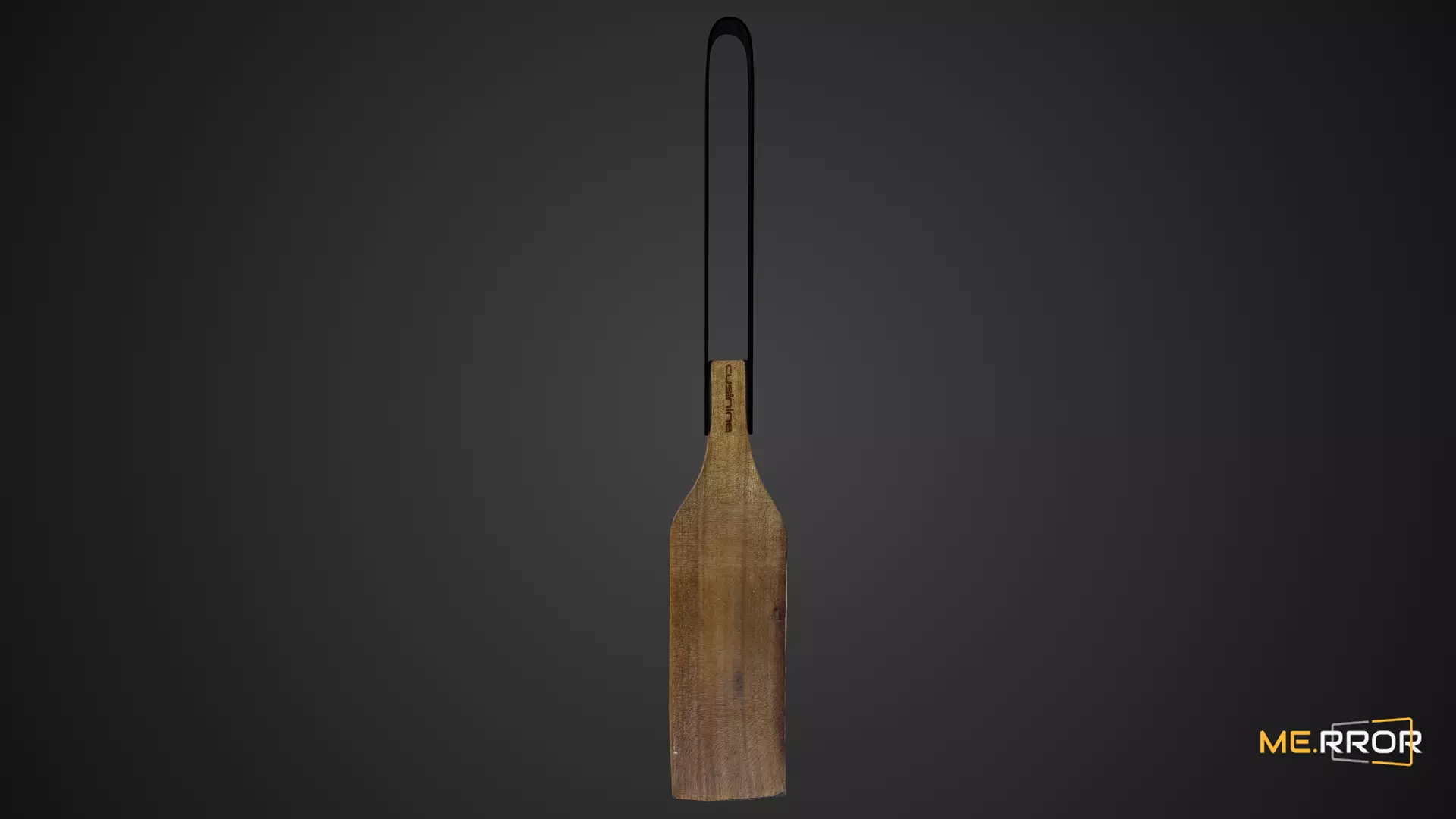 Game Ready Wood Spatula 3 Low-poly 3D model_0