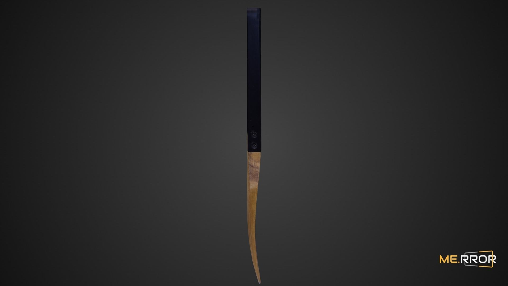 Game Ready Wood Spatula 3 Low-poly 3D model_4