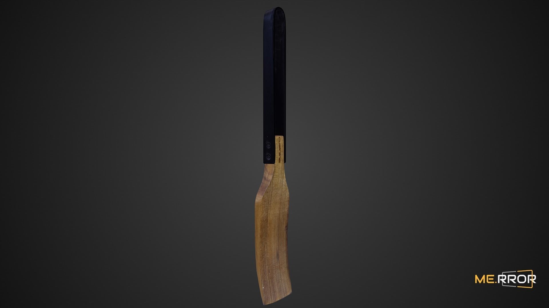 Game Ready Wood Spatula 3 Low-poly 3D model_5