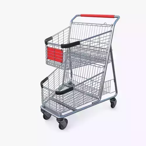 Shopping cart v4 3D model