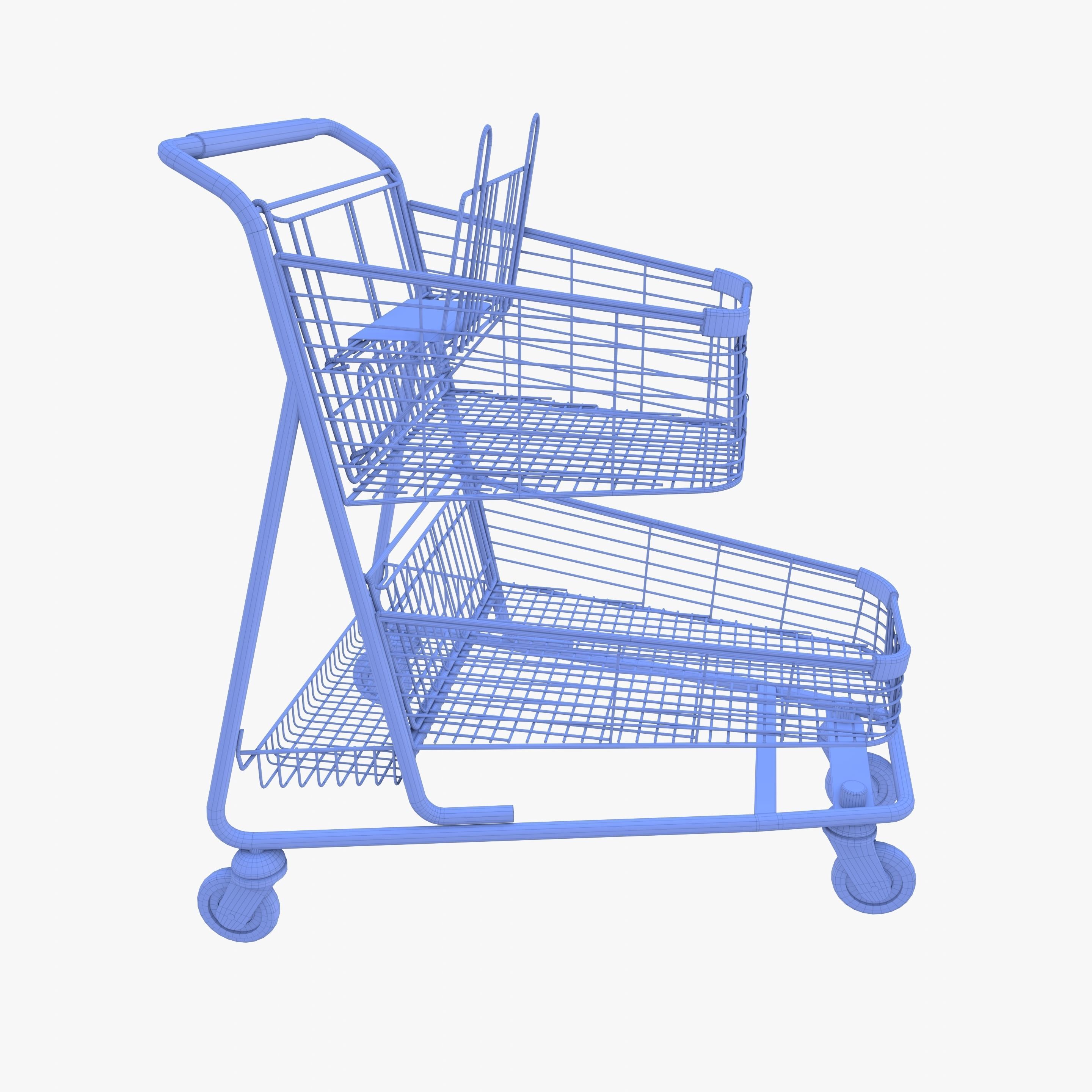 Shopping cart v13 3D model_15