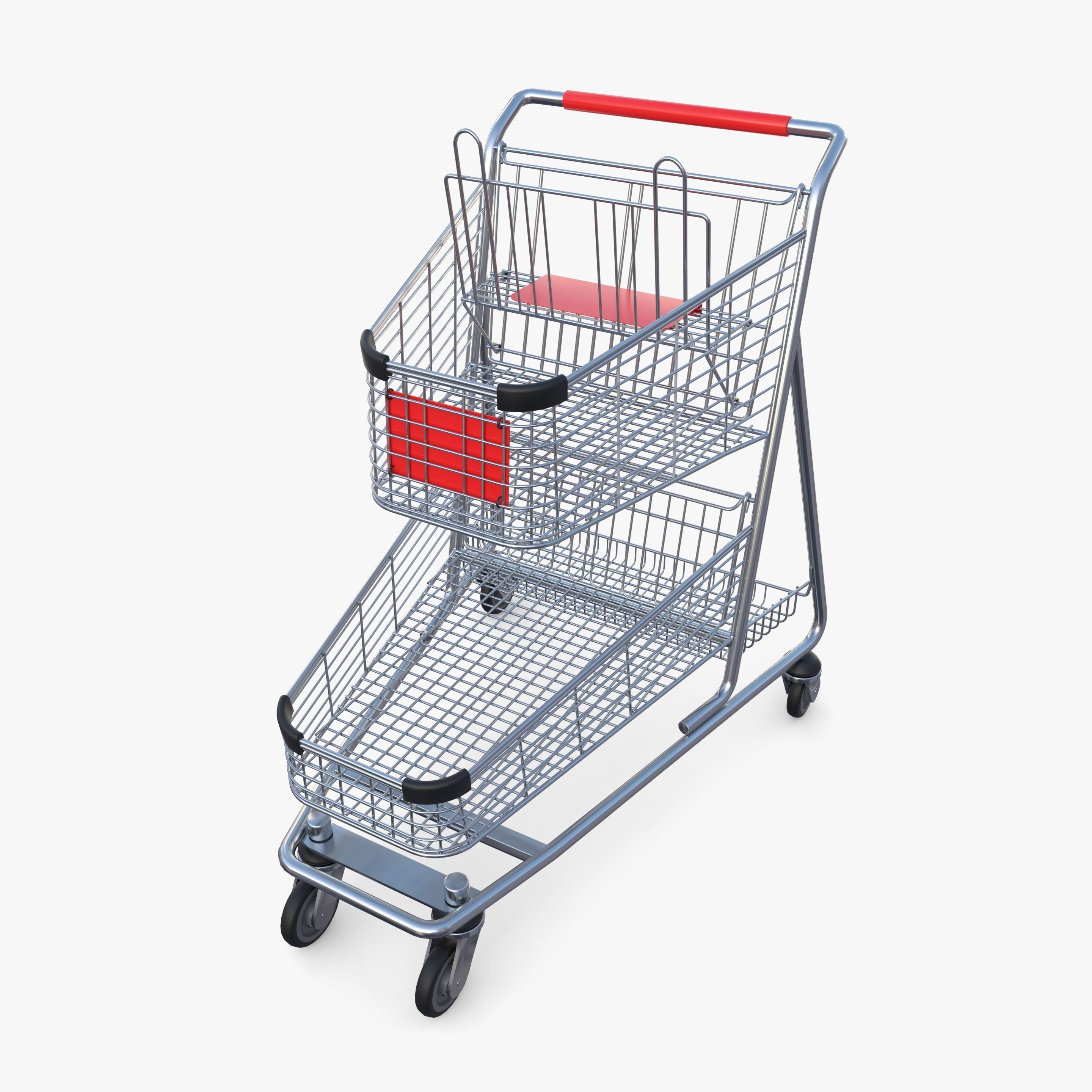 Shopping cart v13 3D model_9