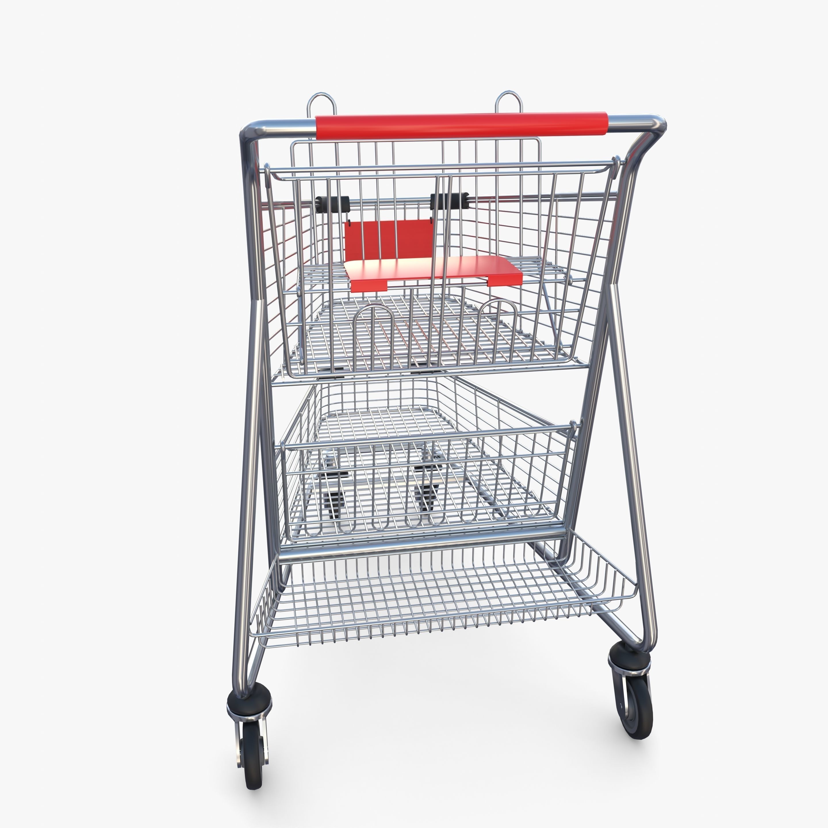 Shopping cart v13 3D model_3