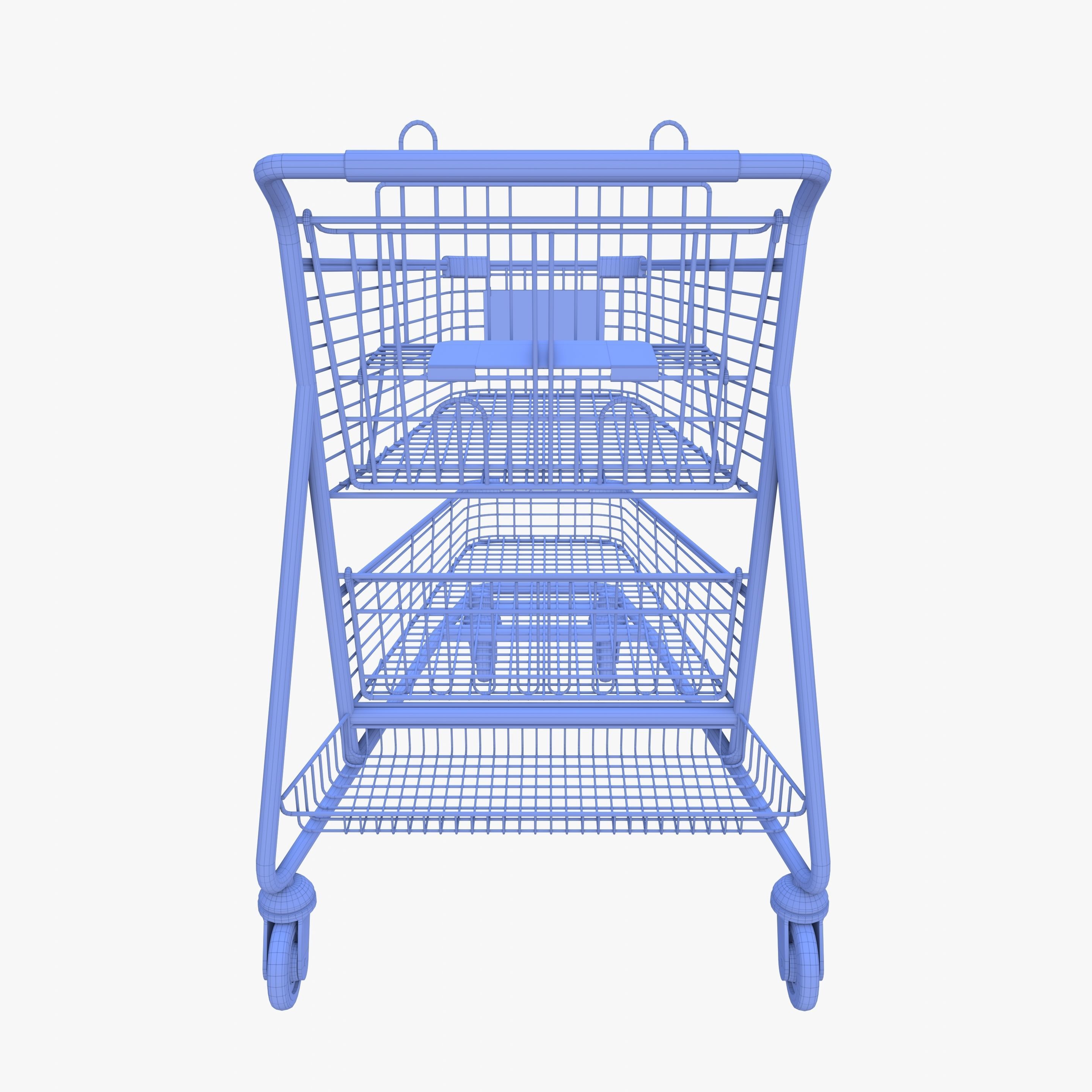 Shopping cart v13 3D model_13