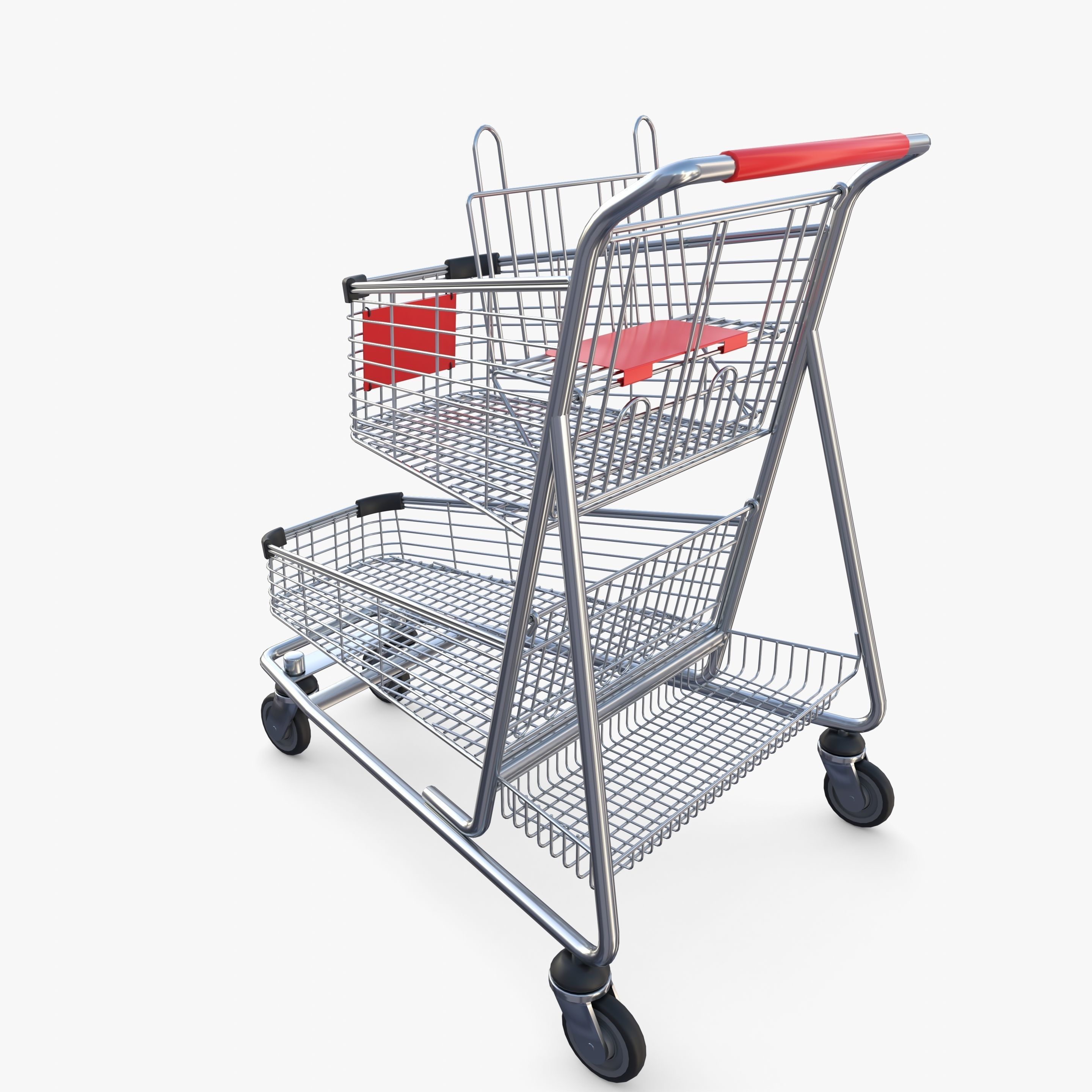 Shopping cart v13 3D model_2