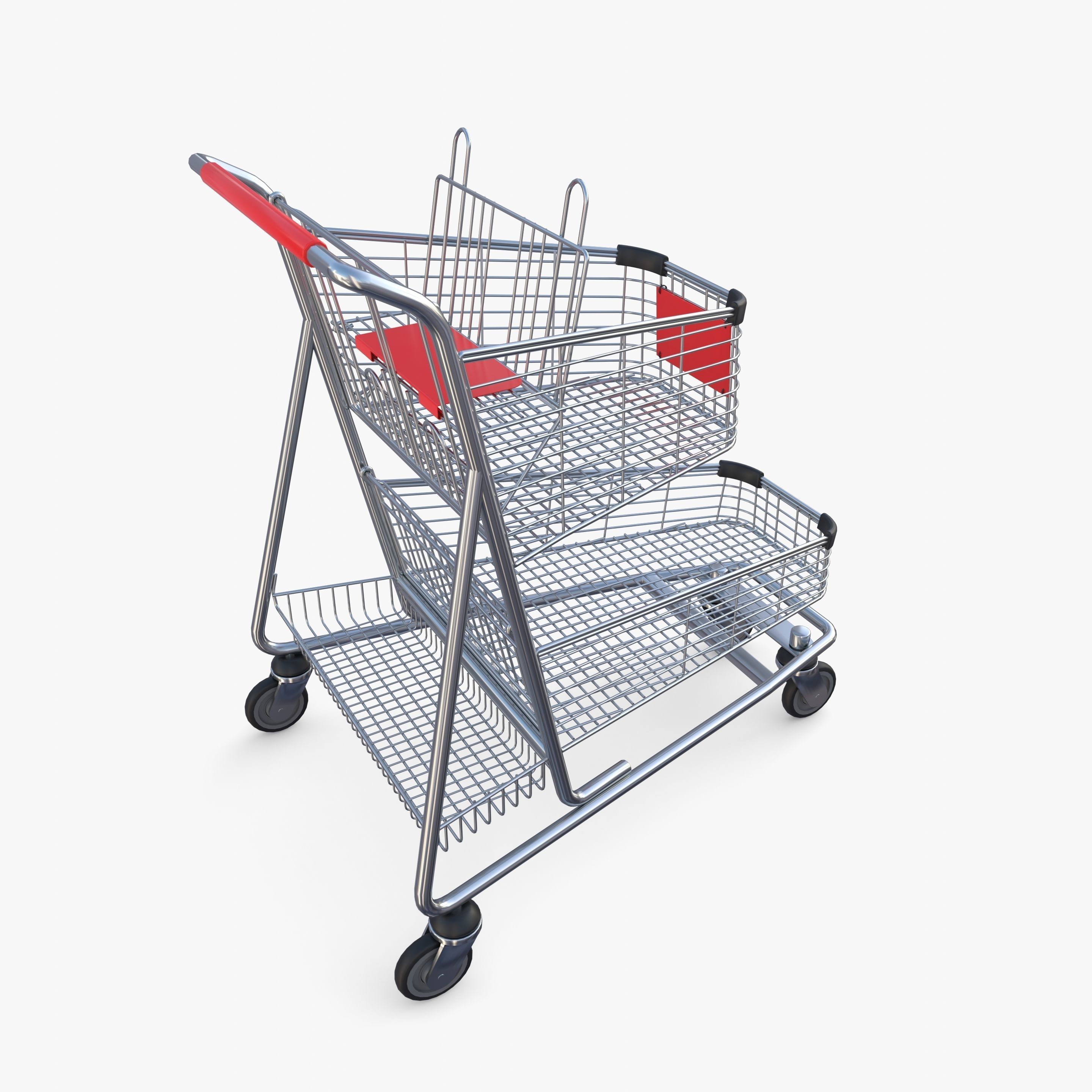 Shopping cart v13 3D model_6