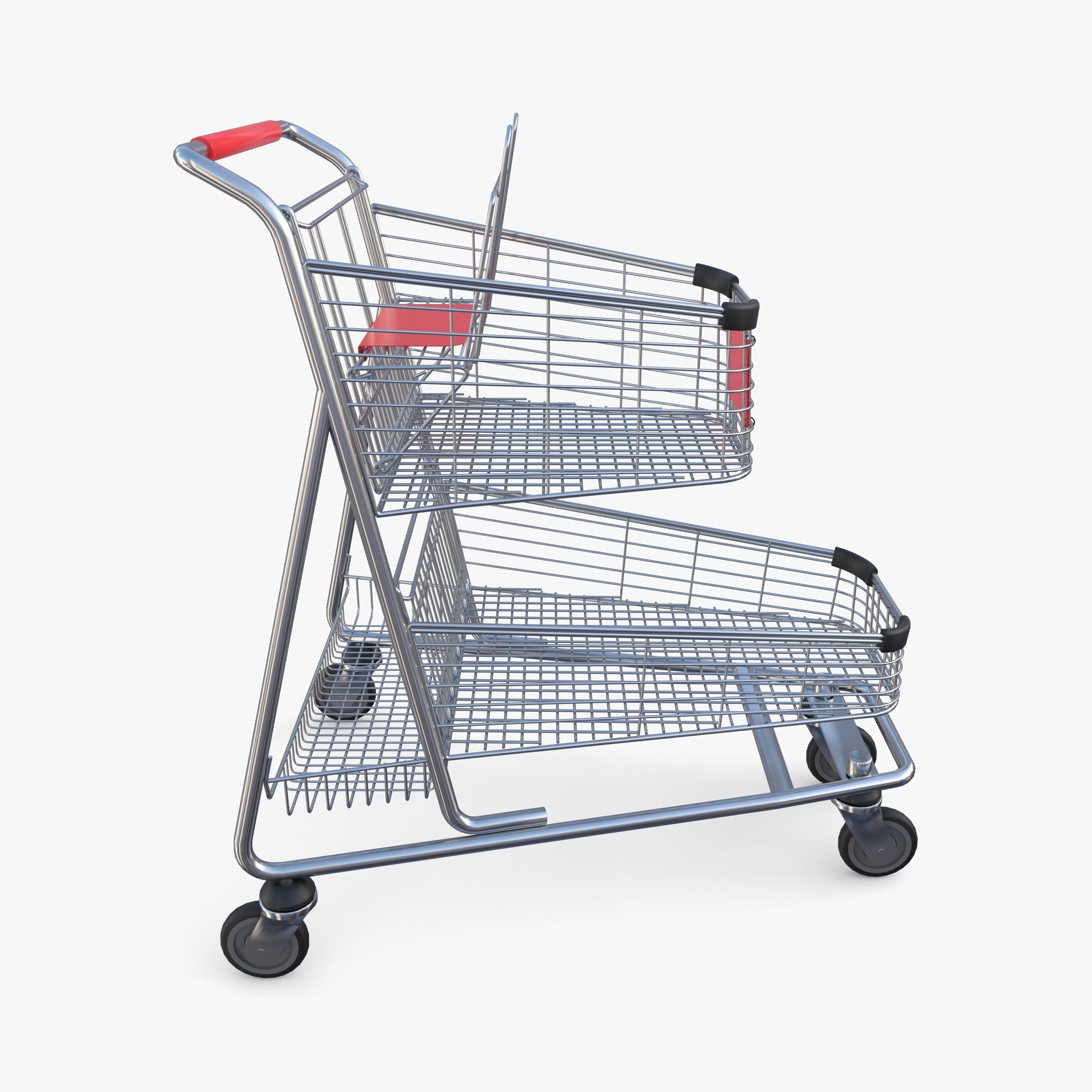Shopping cart v13 3D model_5