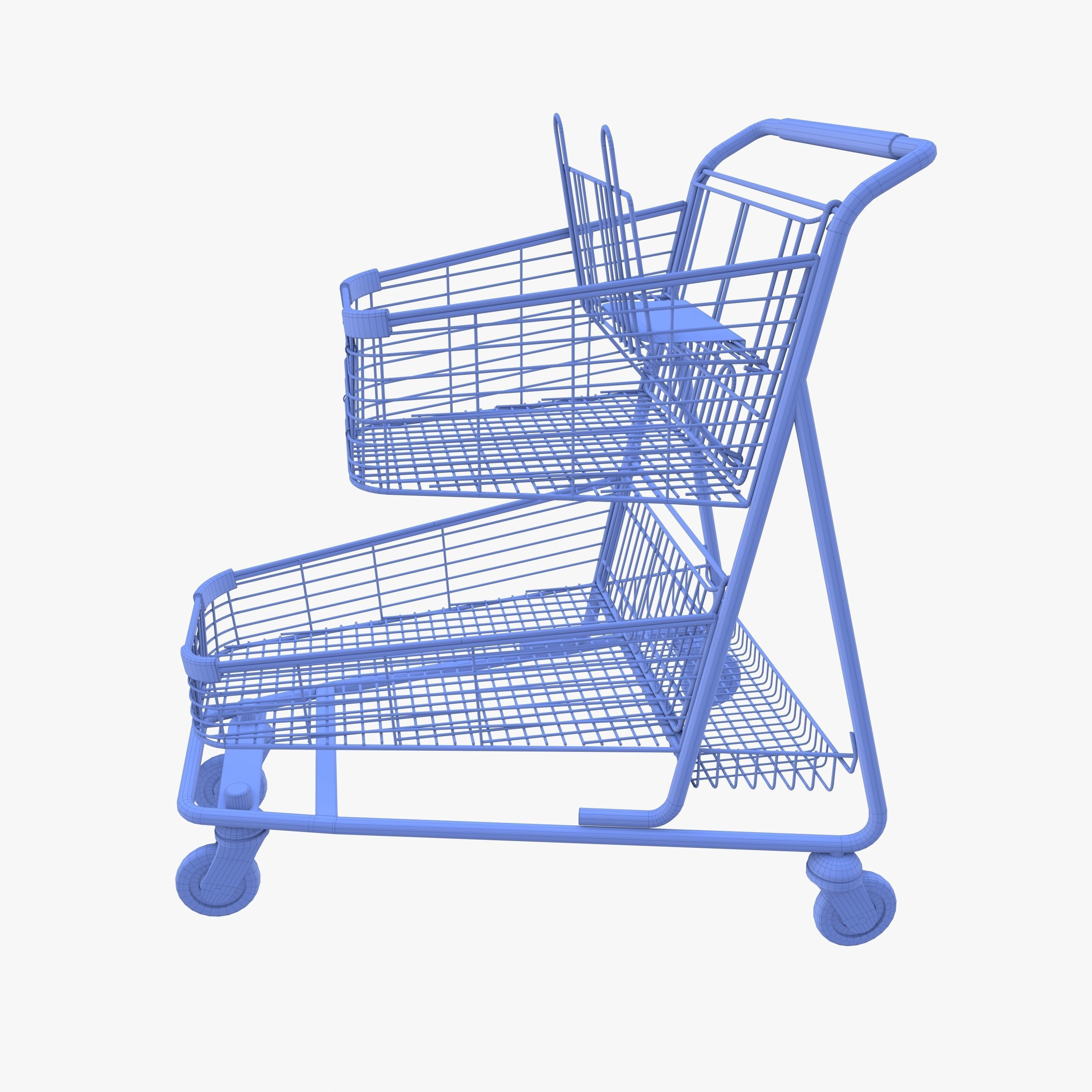 Shopping cart v13 3D model_11