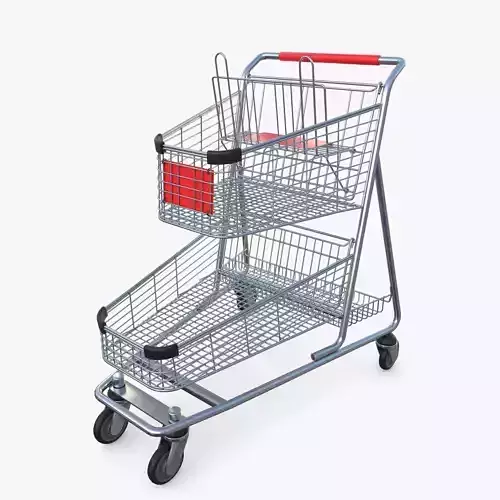 Shopping cart v13 3D model