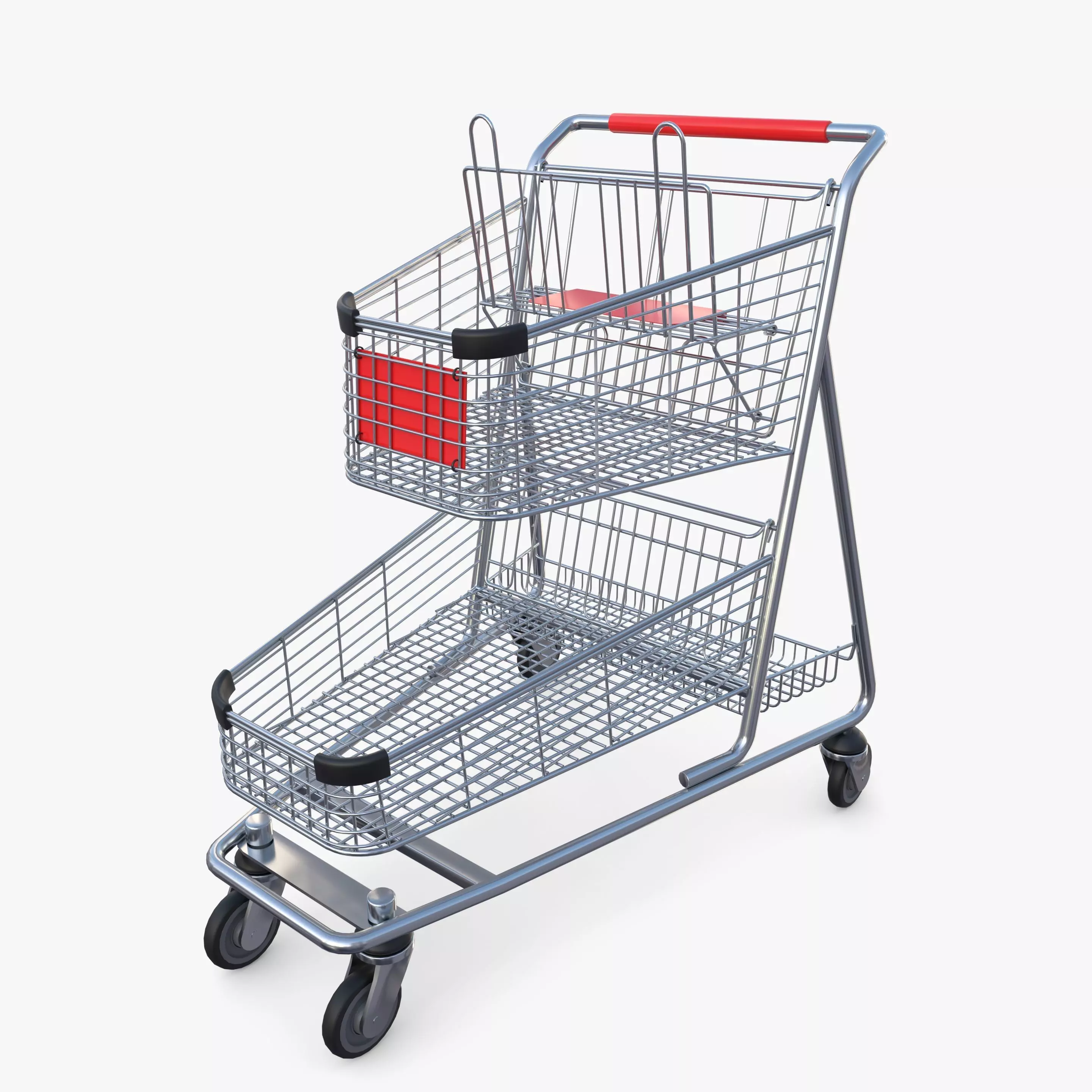 Shopping cart v13 3D model_0