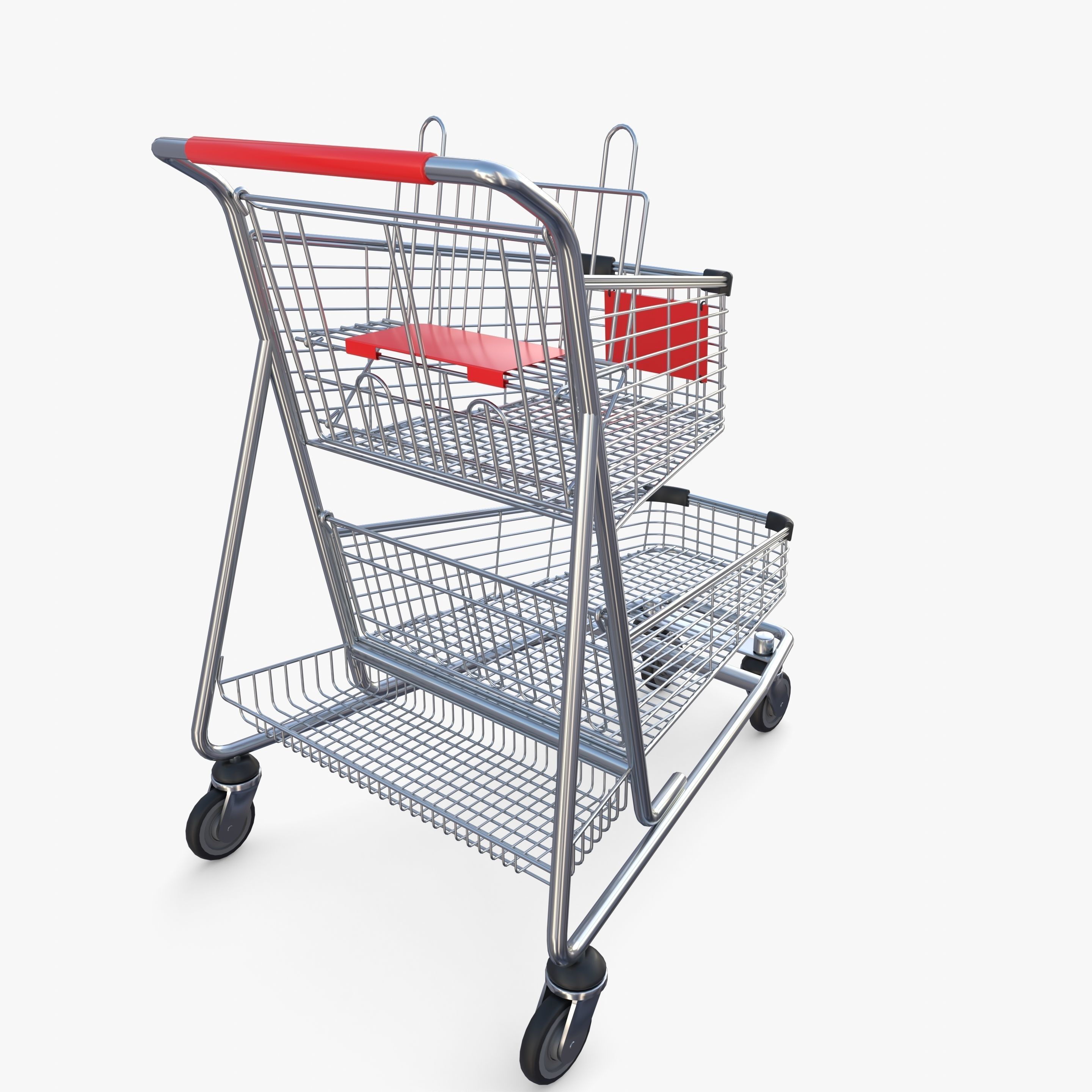 Shopping cart v13 3D model_4