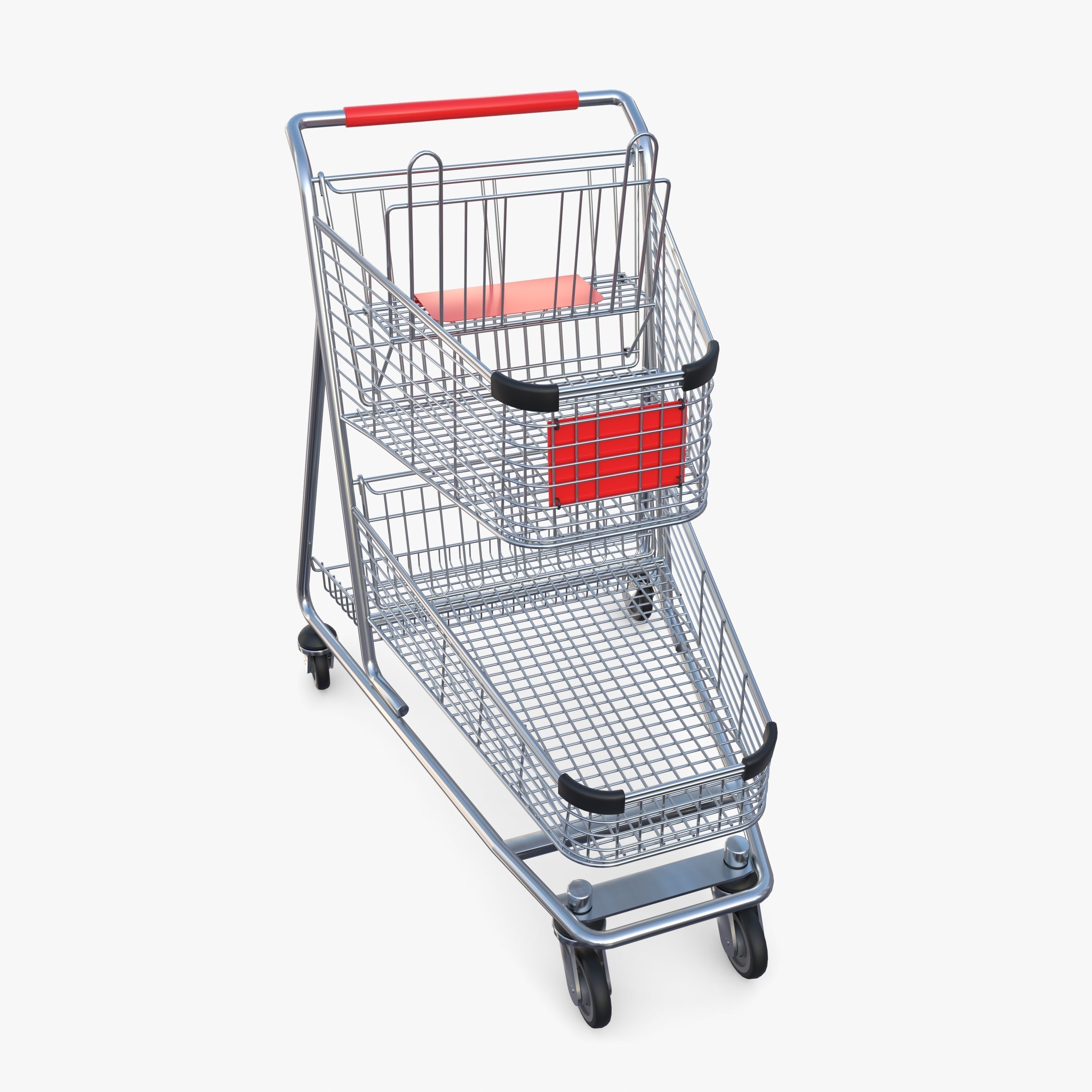 Shopping cart v13 3D model_8
