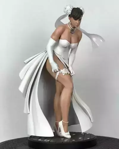 Chun Li Wedding 3D print model
