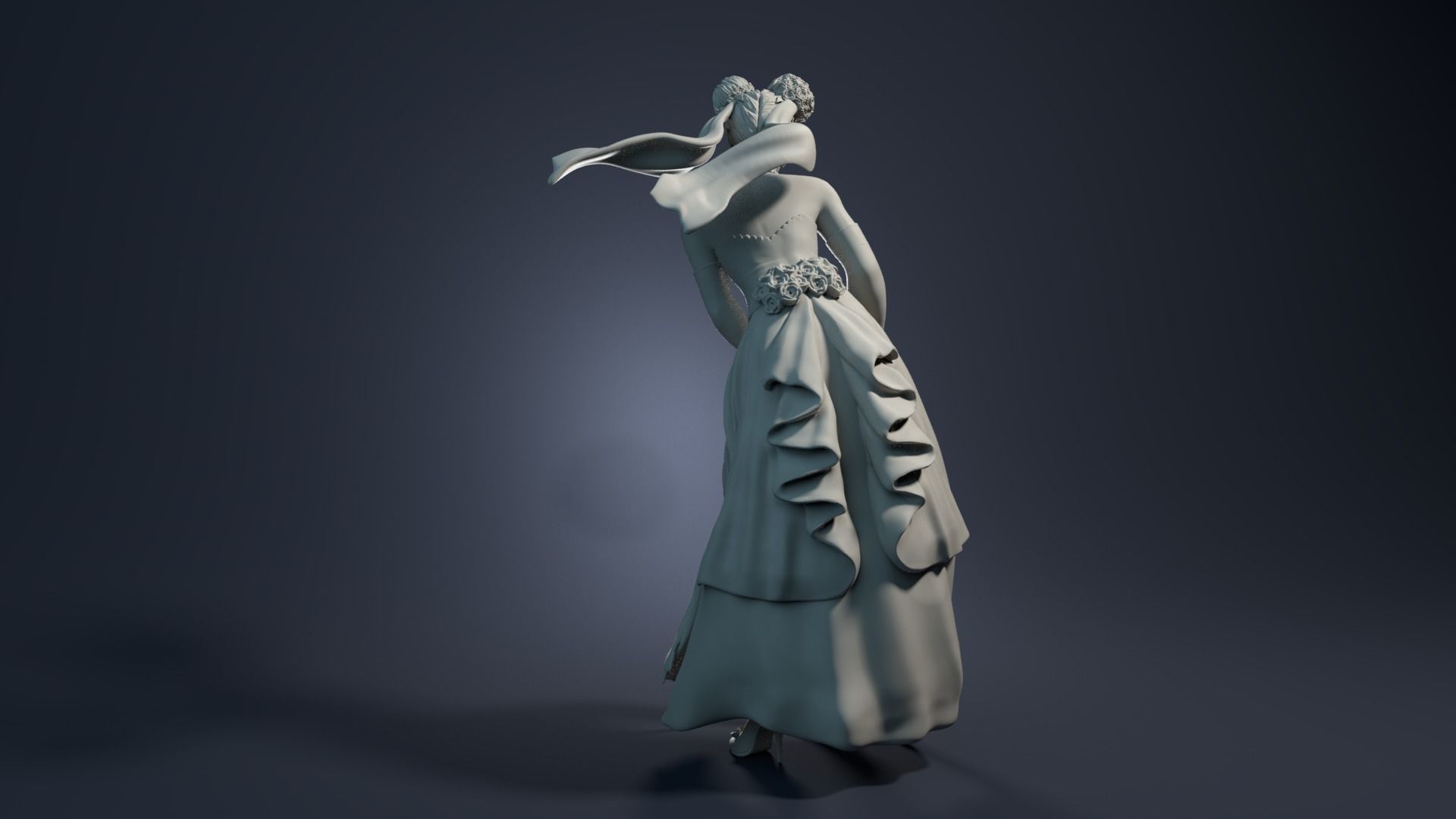 Chun Li Wedding 3D print model_3